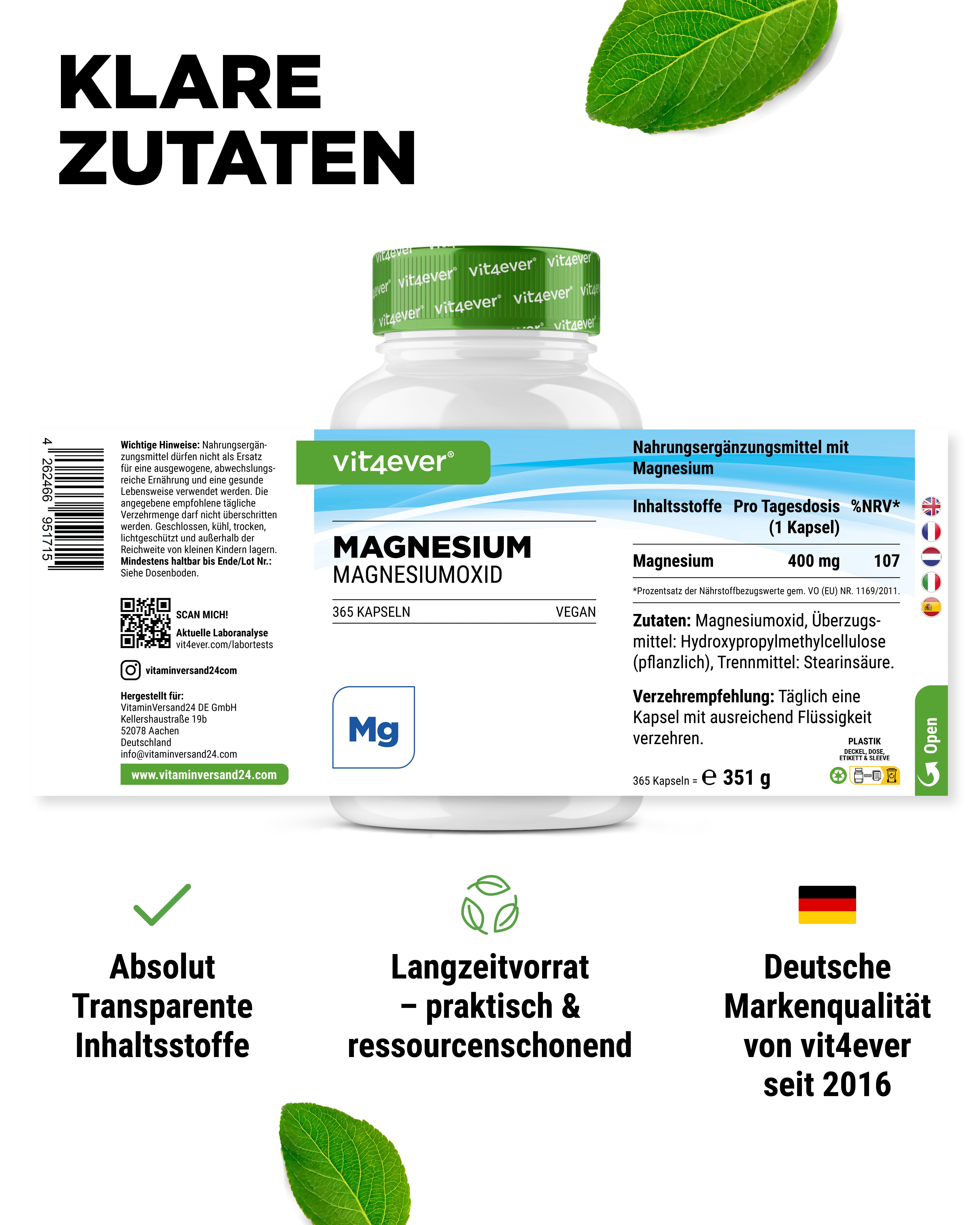 Magnesiumoxid aus dem Toten Meer