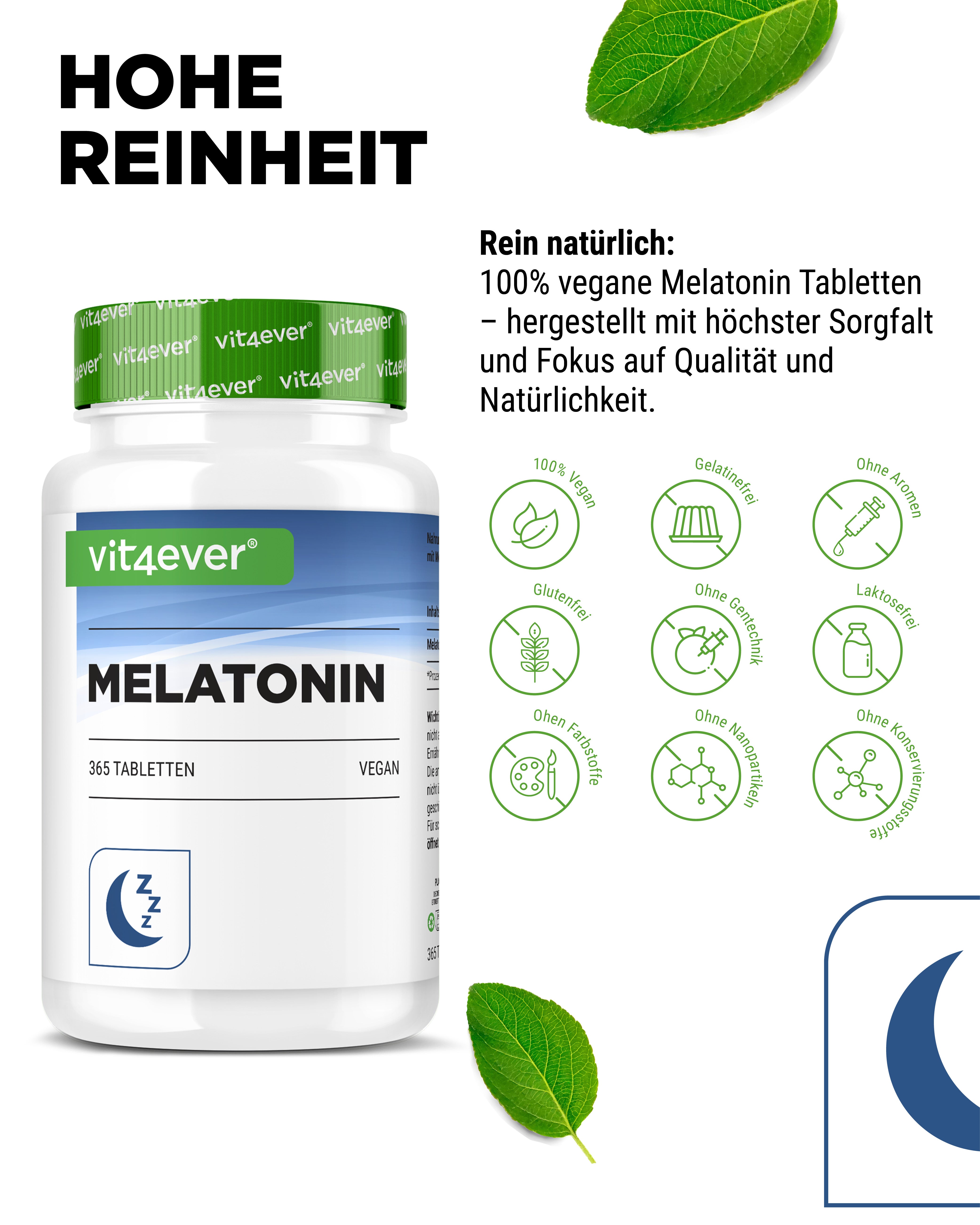 Melatonin - 1 mg - 365 Tabletten