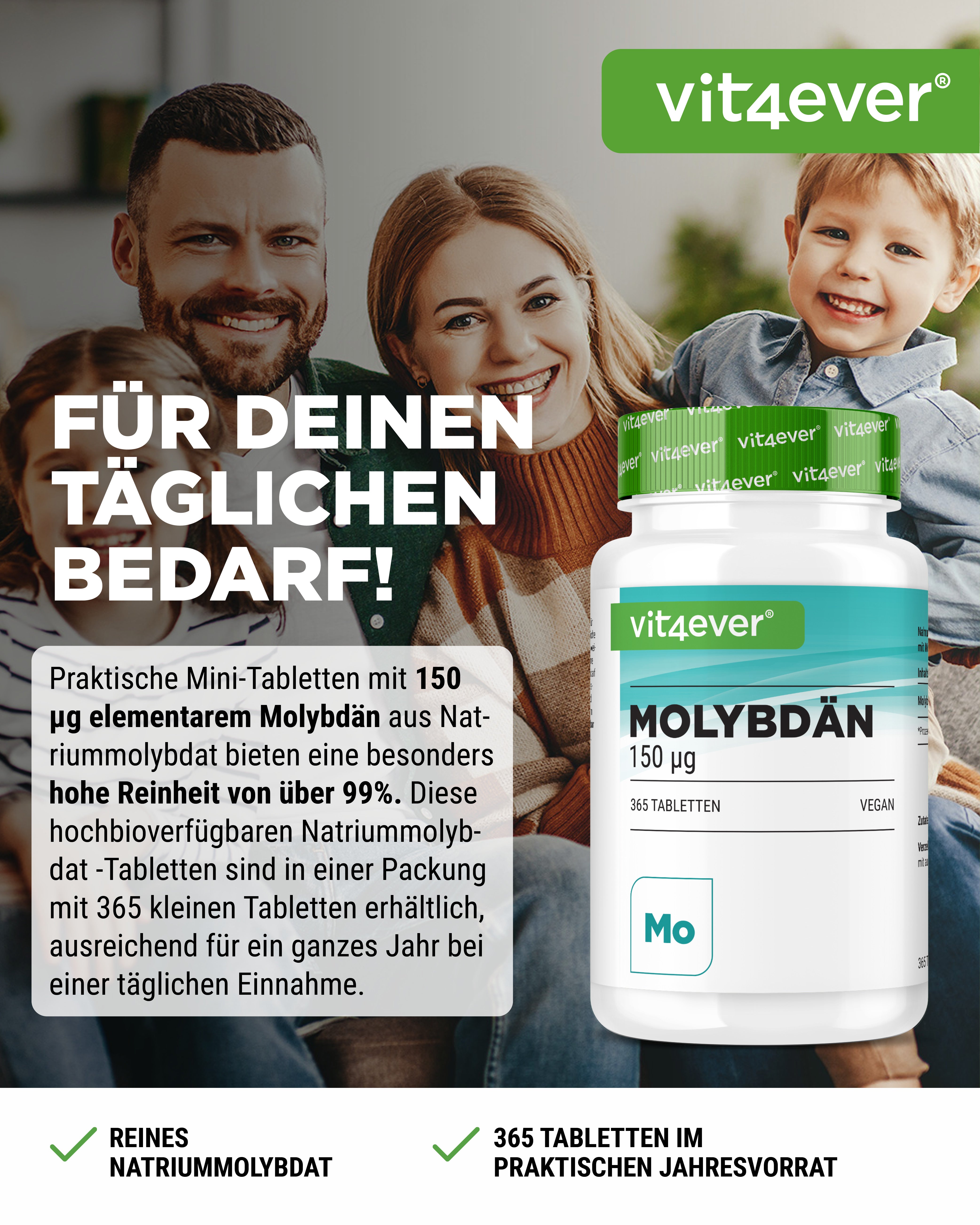 Molibden - 150 µg - Molibdinian sodu