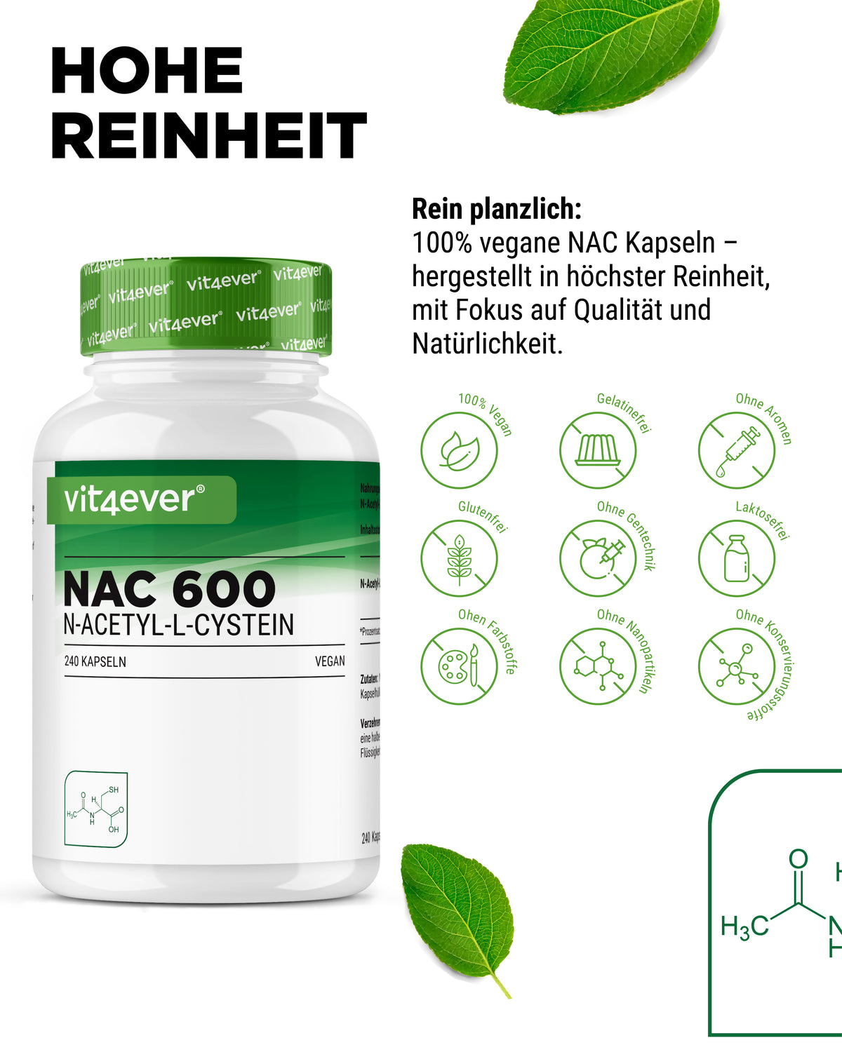 NAC - N-Acetyl L-Cystein - 600mg
