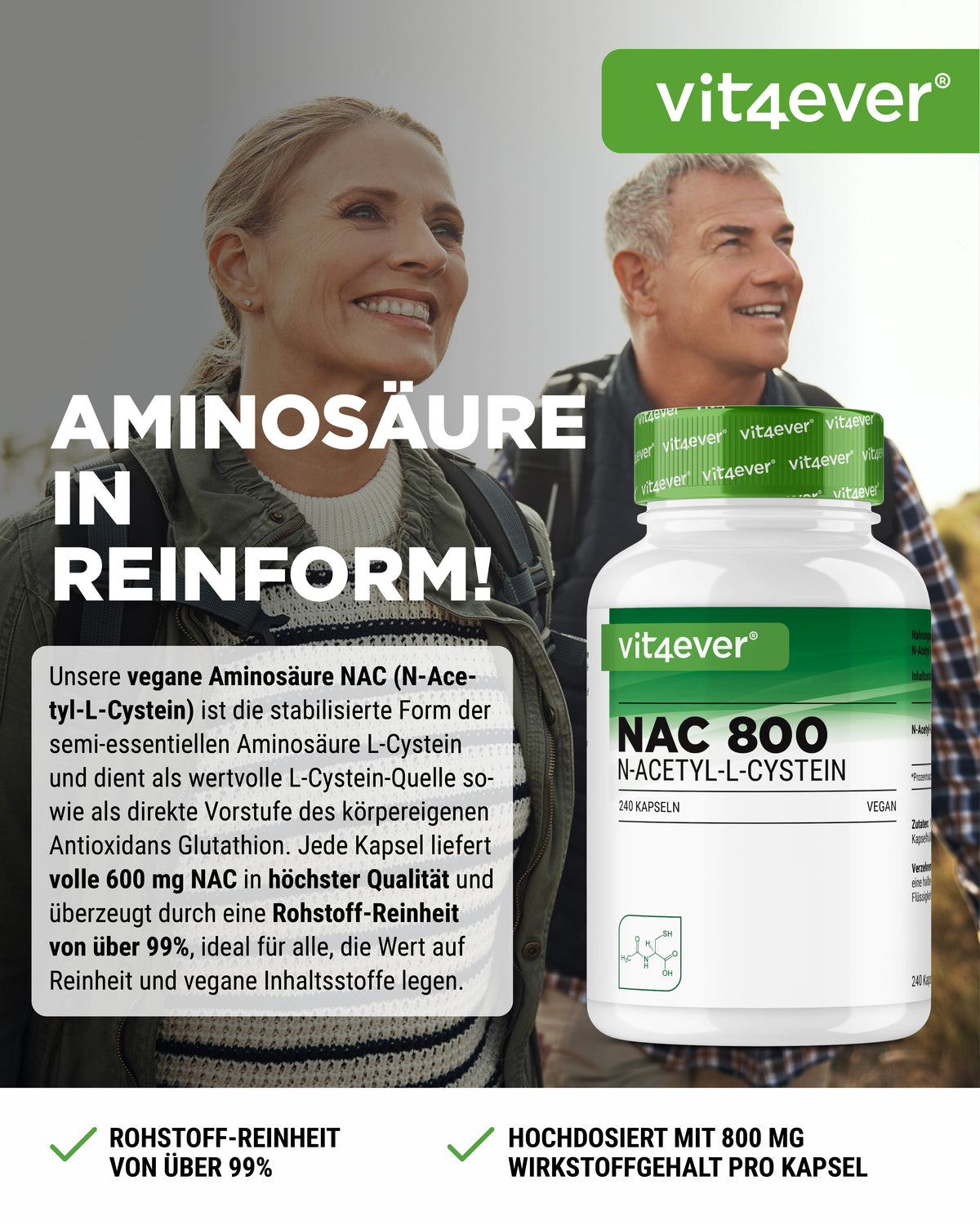 NAC - N-Acetyl L-Cystein - 800 mg