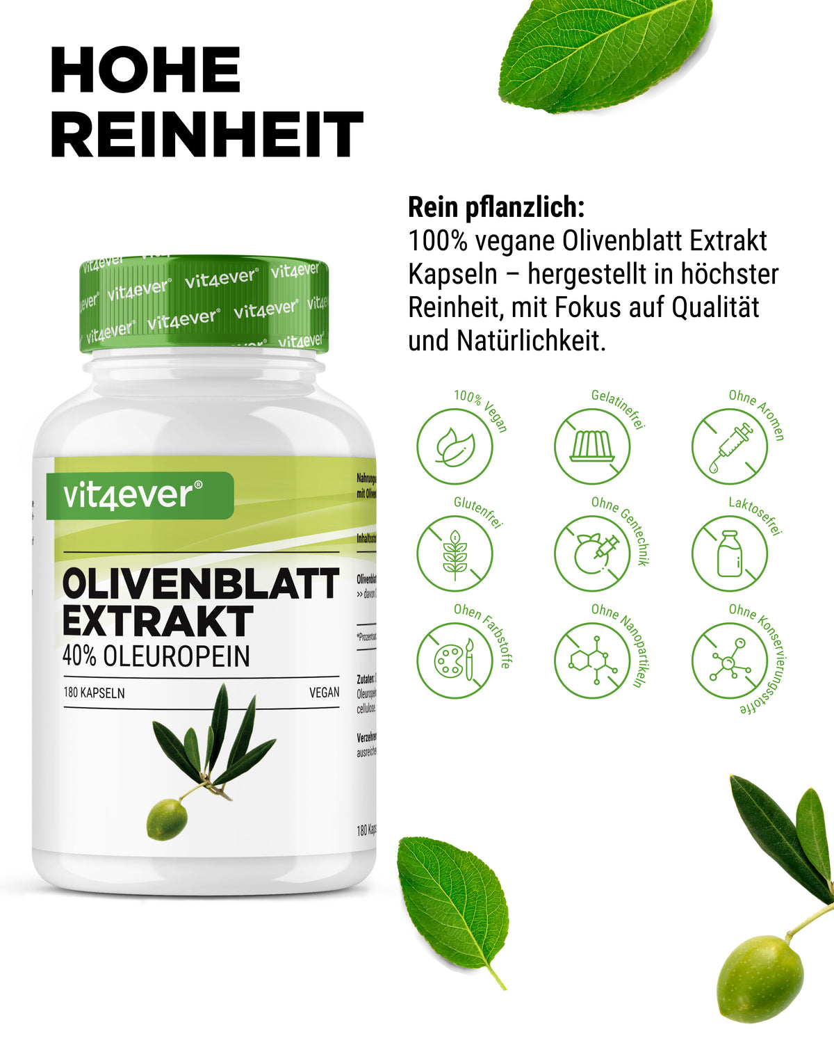 Ekstrakt Liści Oliwnych - 40% Oleuropeina