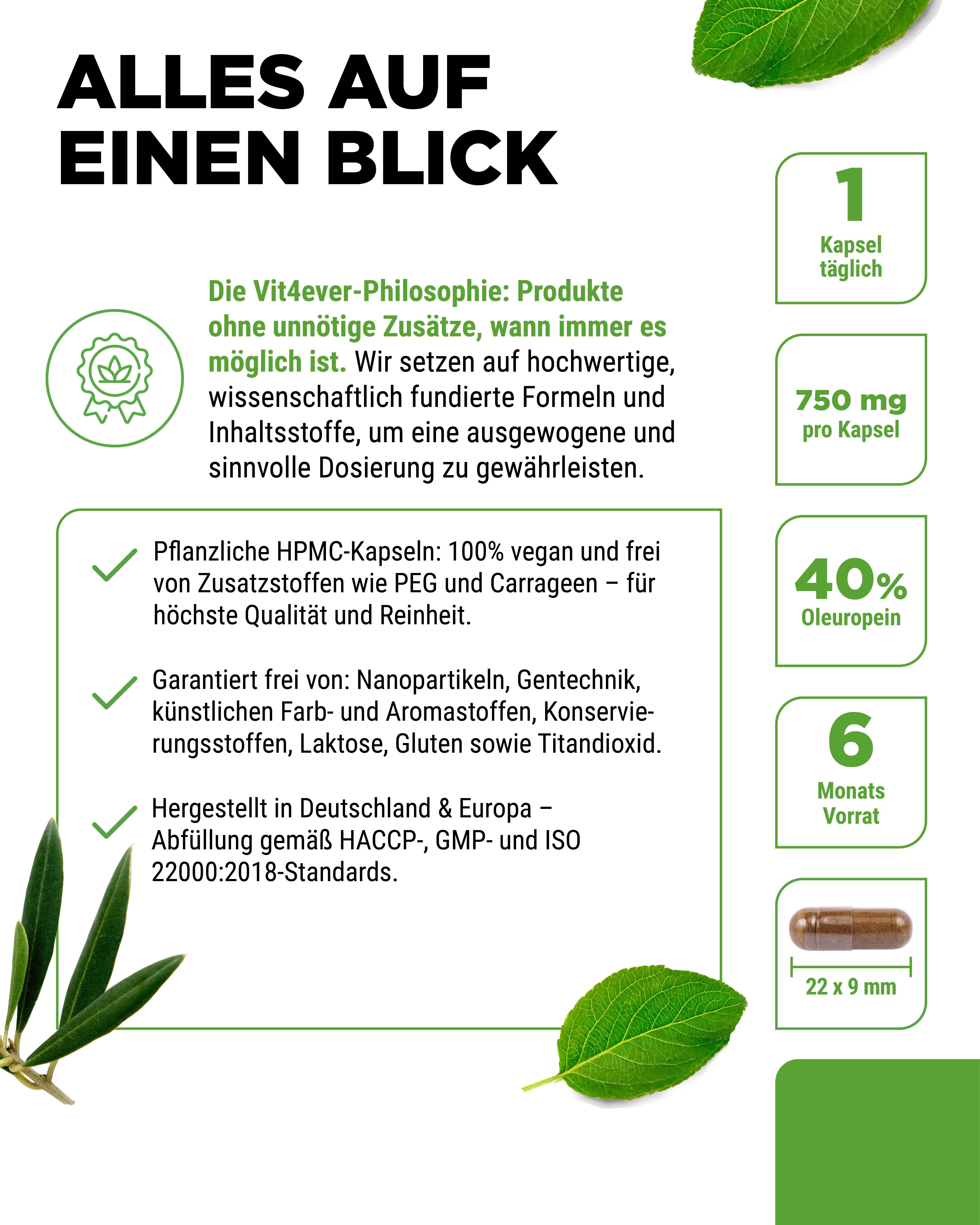 Ekstrakt Liści Oliwnych - 40% Oleuropeina