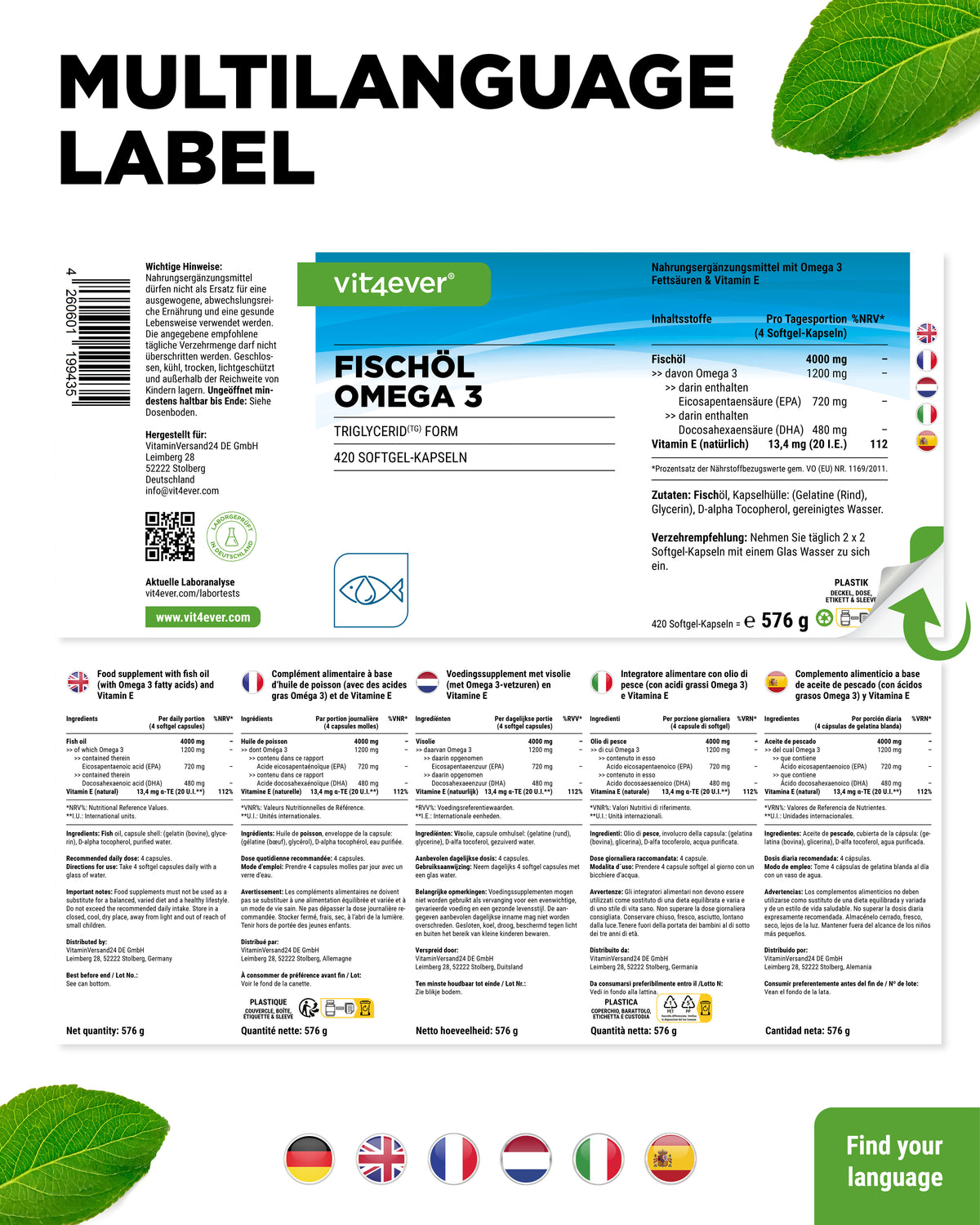 Omega 3 olio di pesce