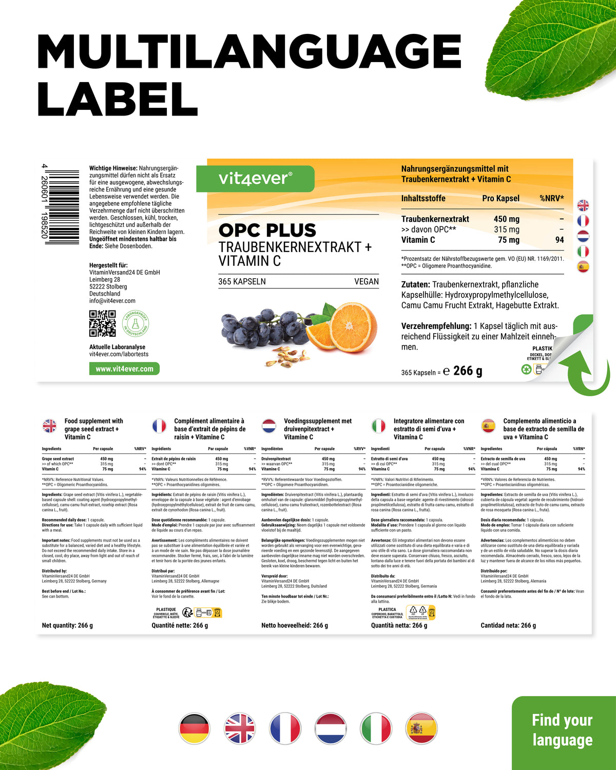 OPC met Vitamine C
