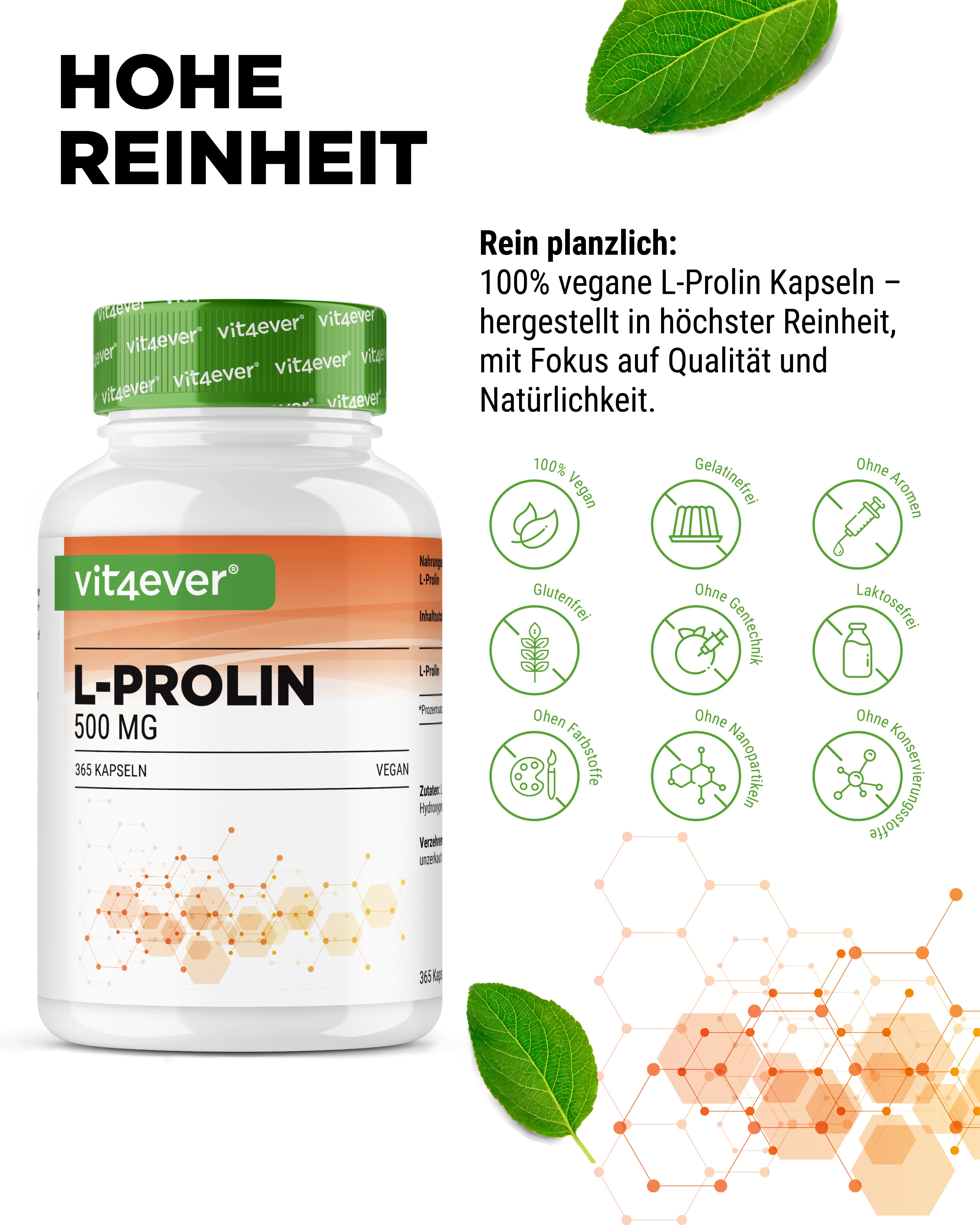 L-Prolina - 500 mg