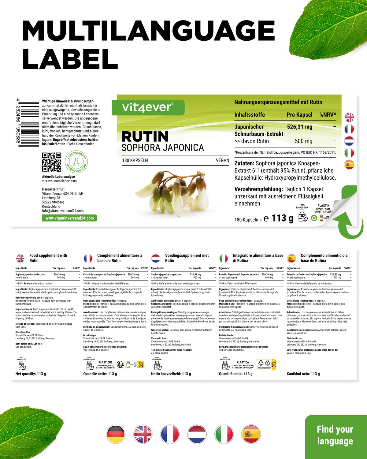 Rutin - 500 mg