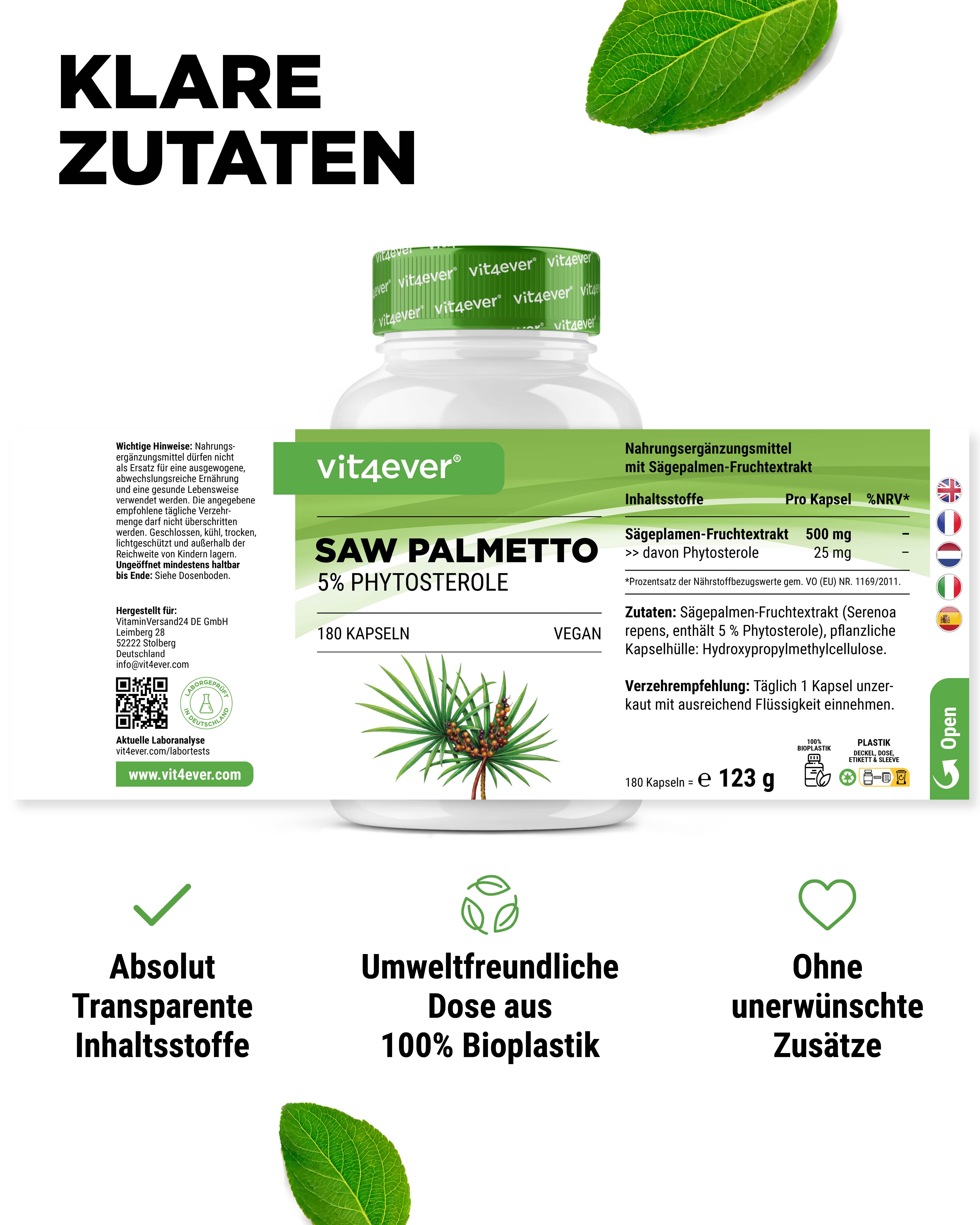 Saw Palmetto-extract - 500 mg