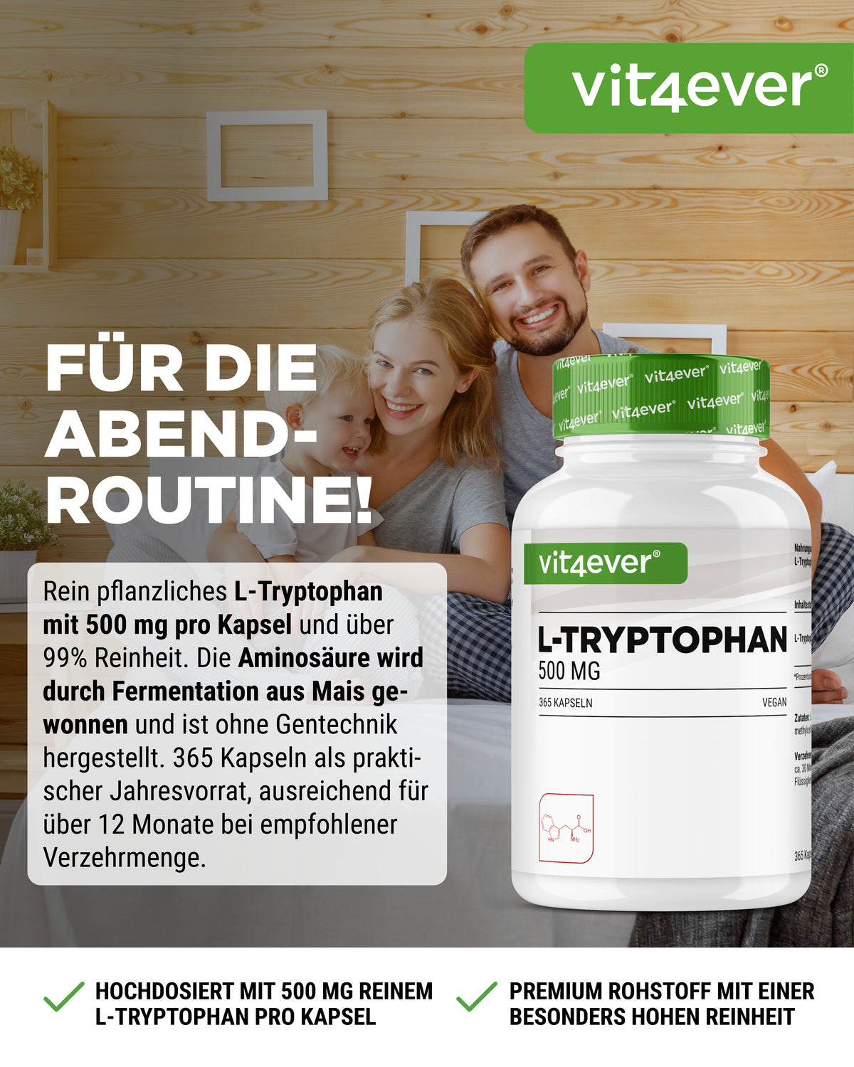L-Tryptophan - 500 mg