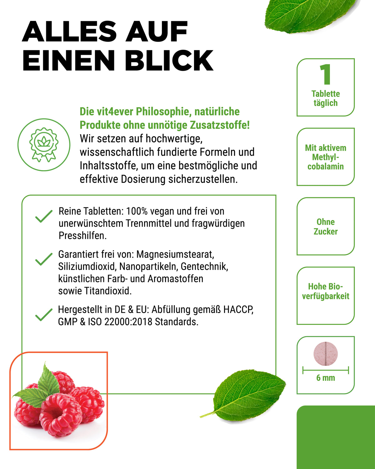 Vitamin B12 - 500 mcg - Lutschtabletten