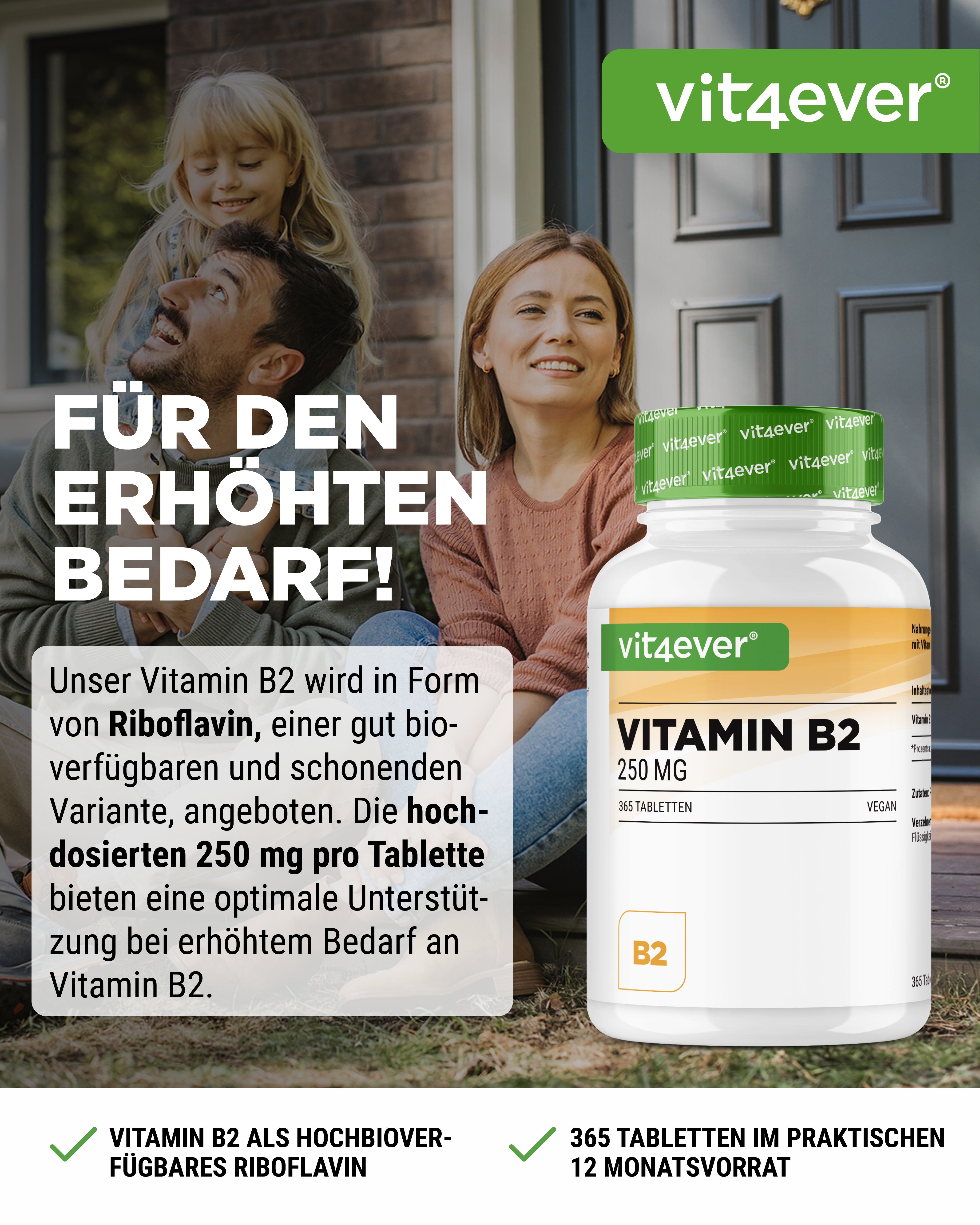 Vitamin B2 Riboflavin 250 mg