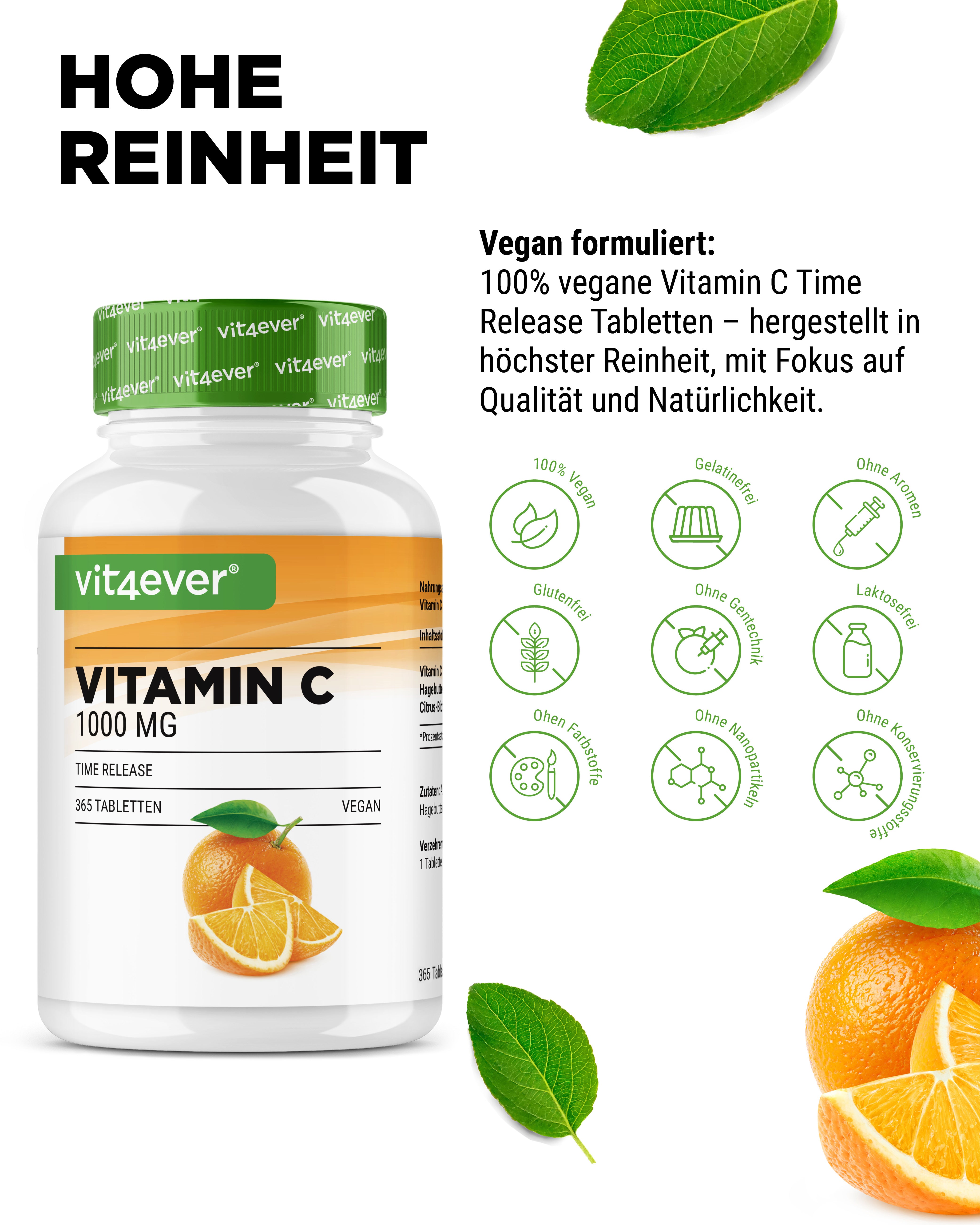 Vitamine C 1000 mg hautement dosée