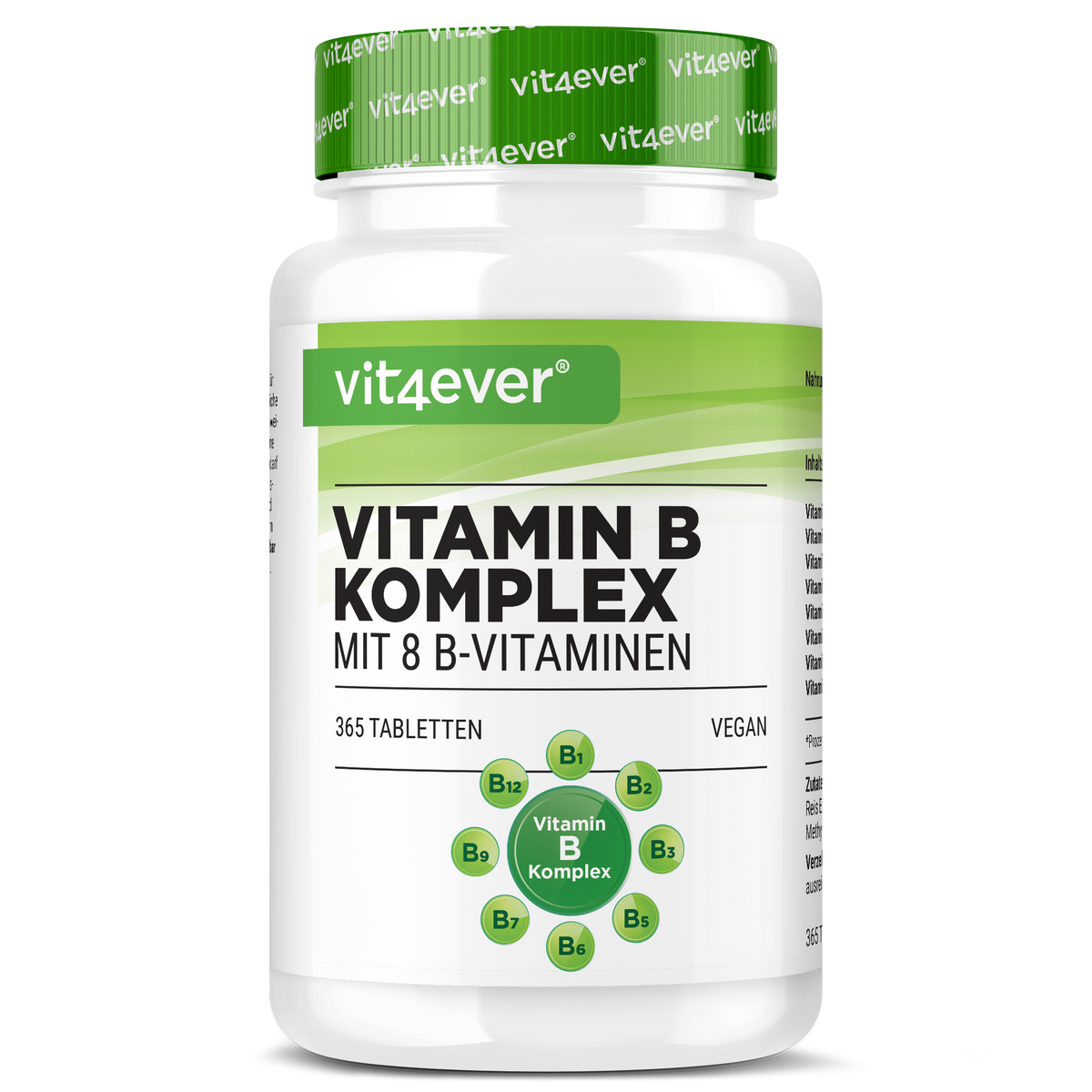 Vitamin B Komplex - 8 B-Vitamine - 365 Tabletten