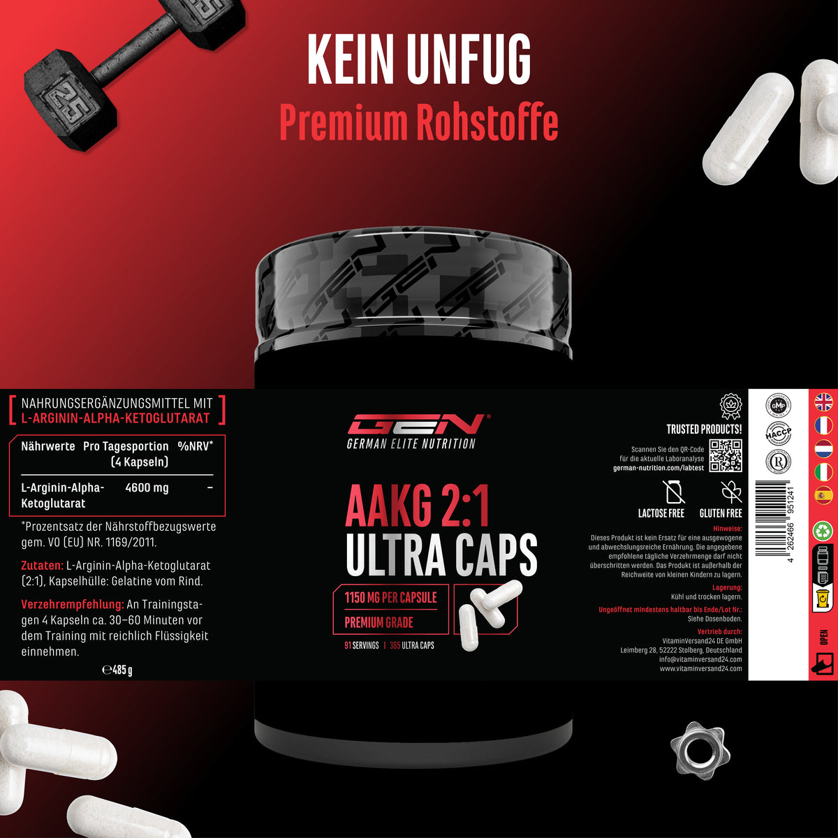 AAKG Ultra Caps