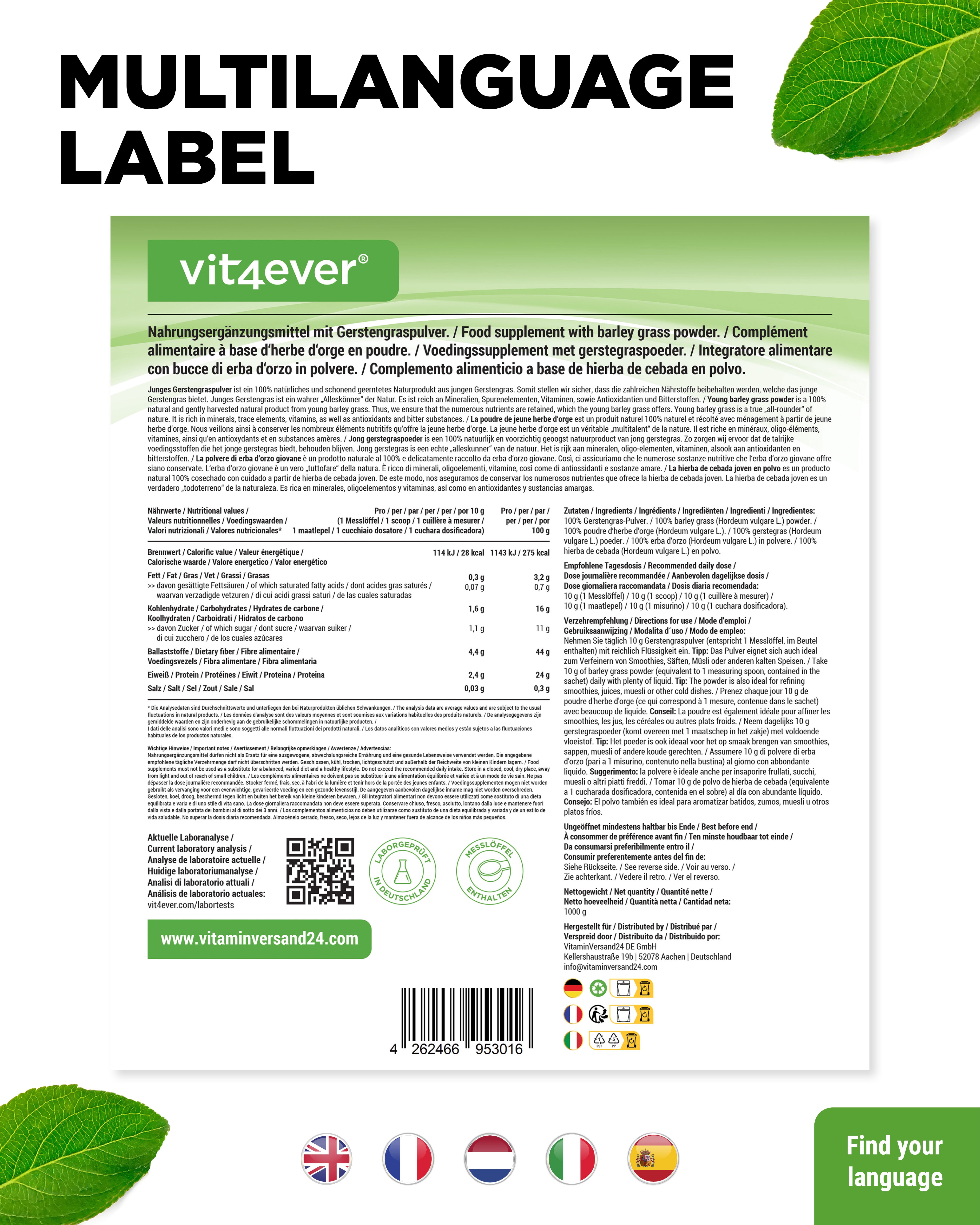Erba d'orzo - Ricca di minerali e vitamine