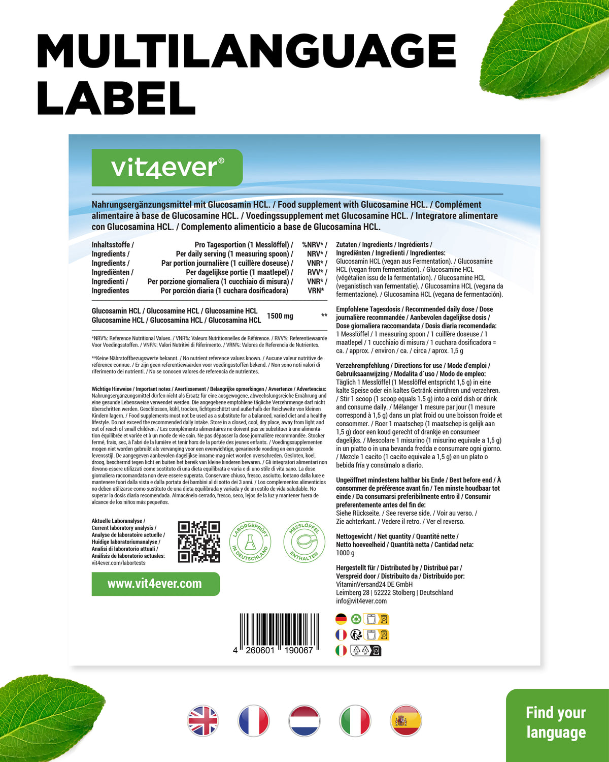 Glucosamin HCL Pure