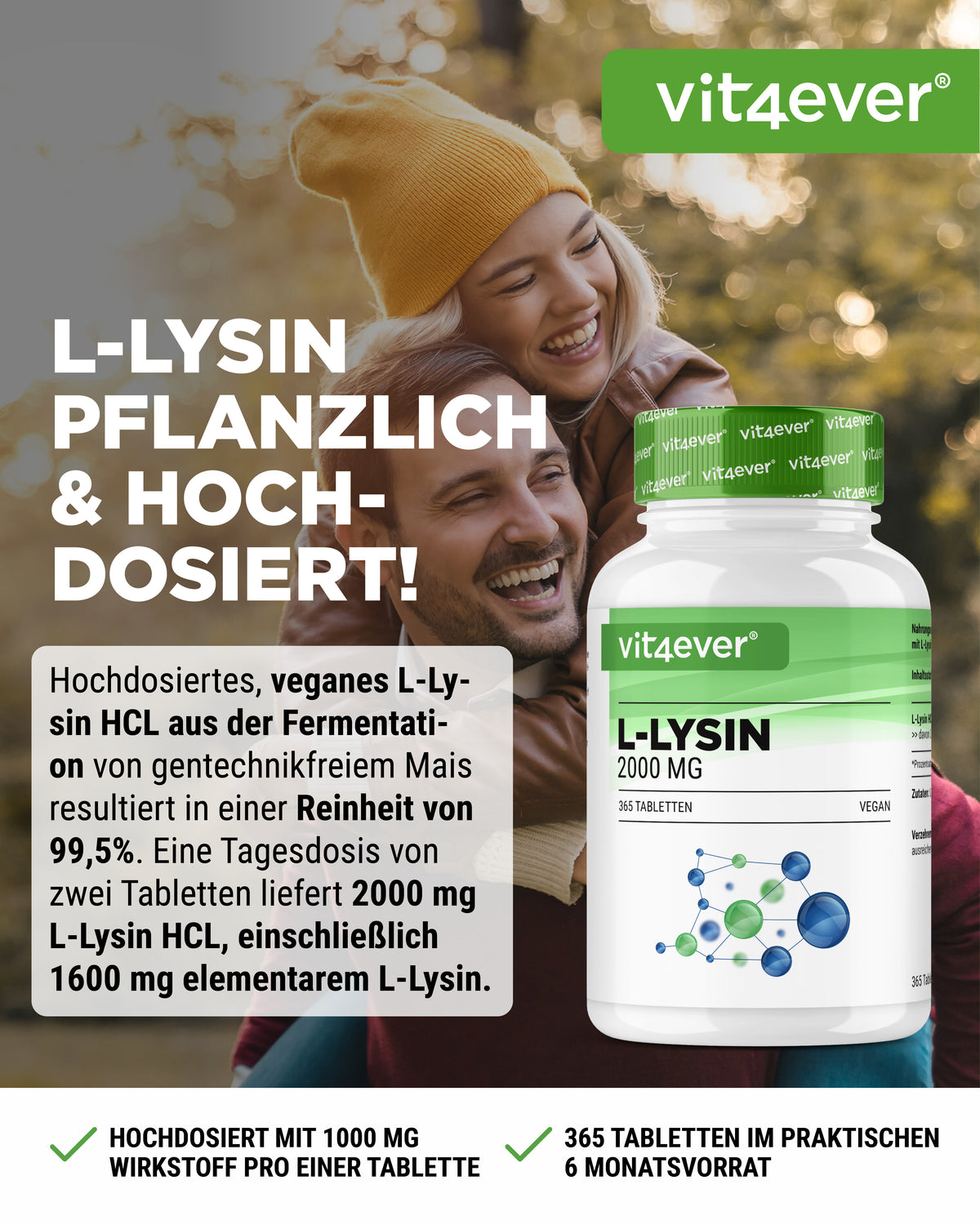L-Lysine - 1000 mg