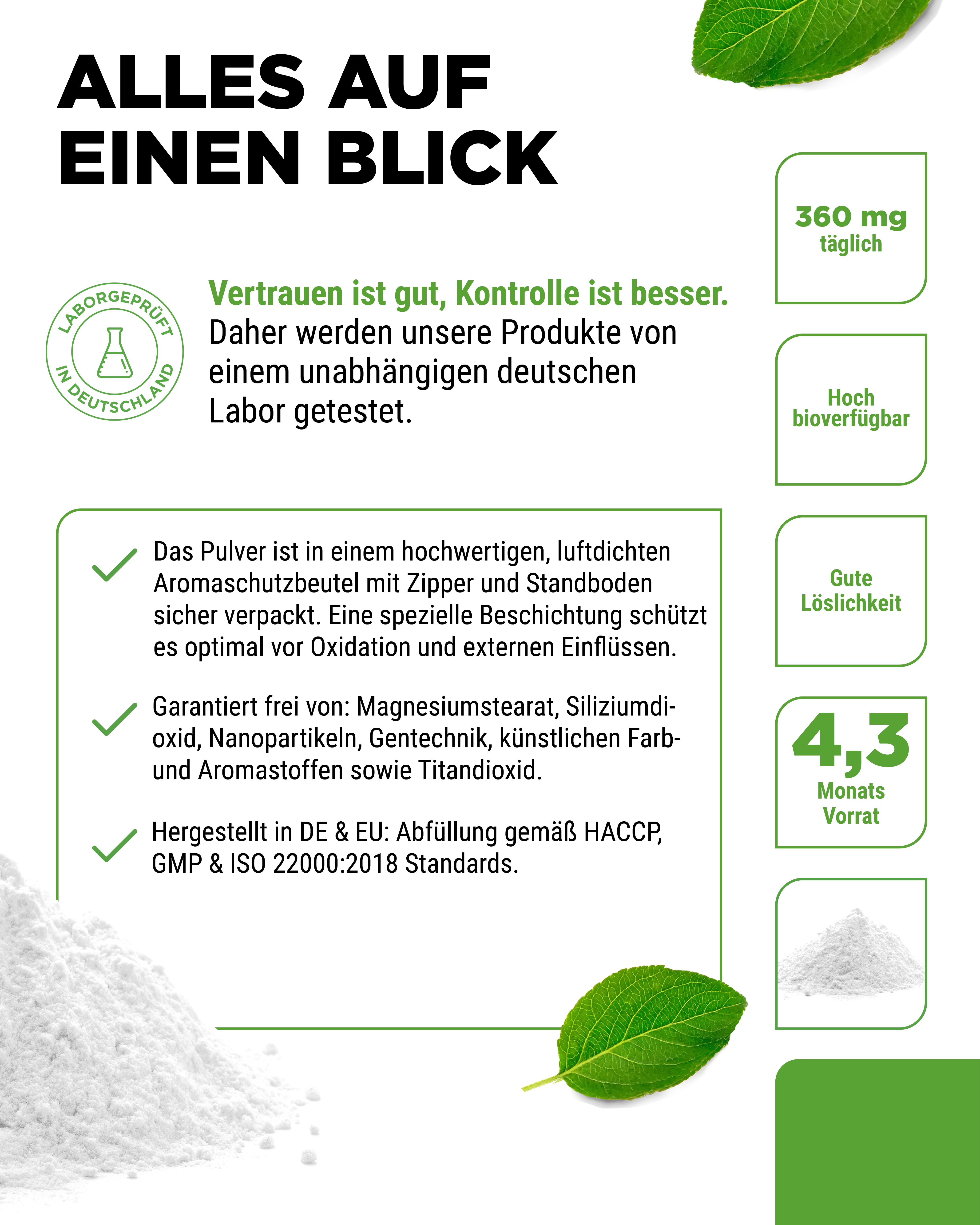Magnésium Pure - poudre - 100 % hydrogénocitrate de magnésium