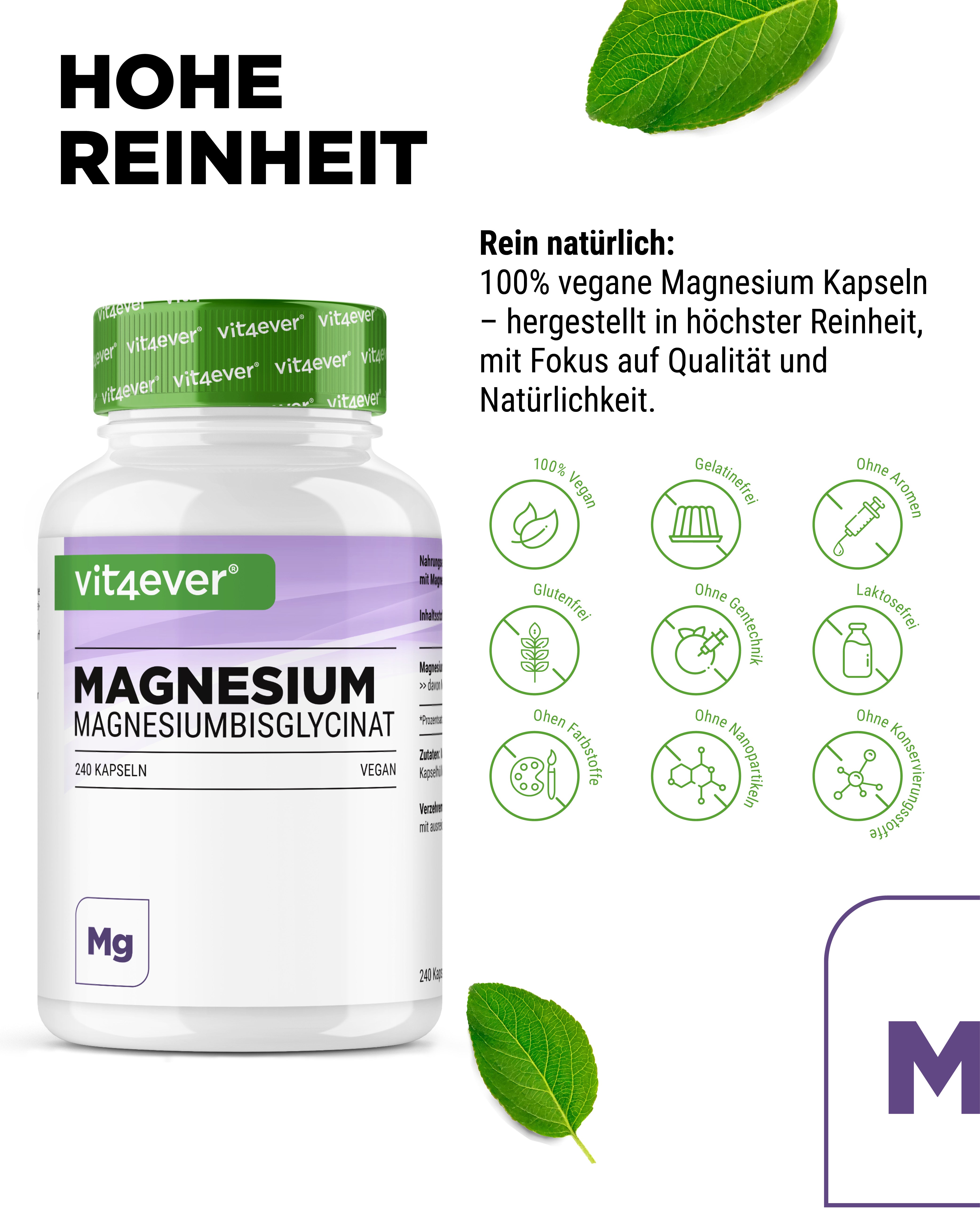 Bisglicinato de magnesio puro