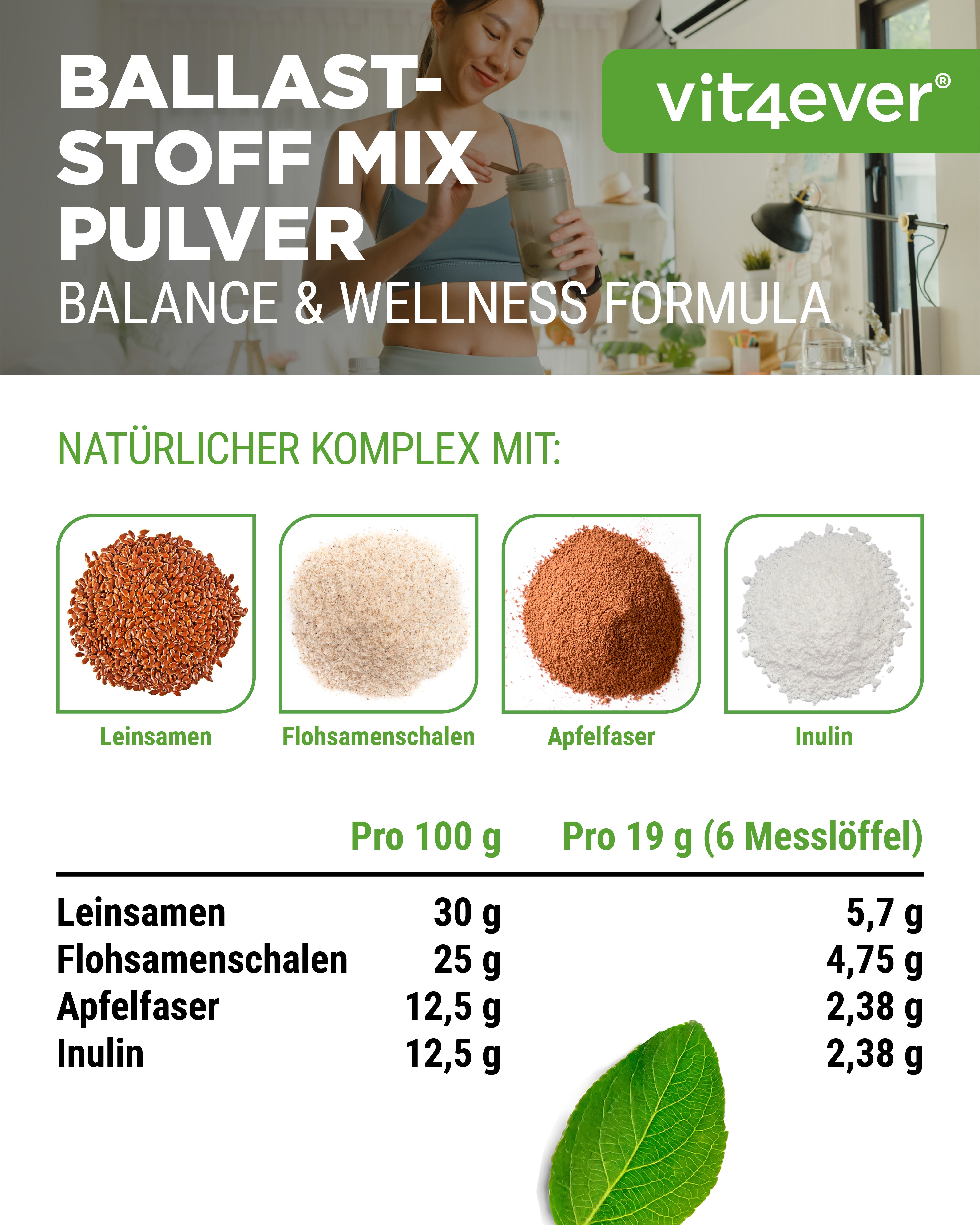 Mieszanka Włókna - 400 g Proszku