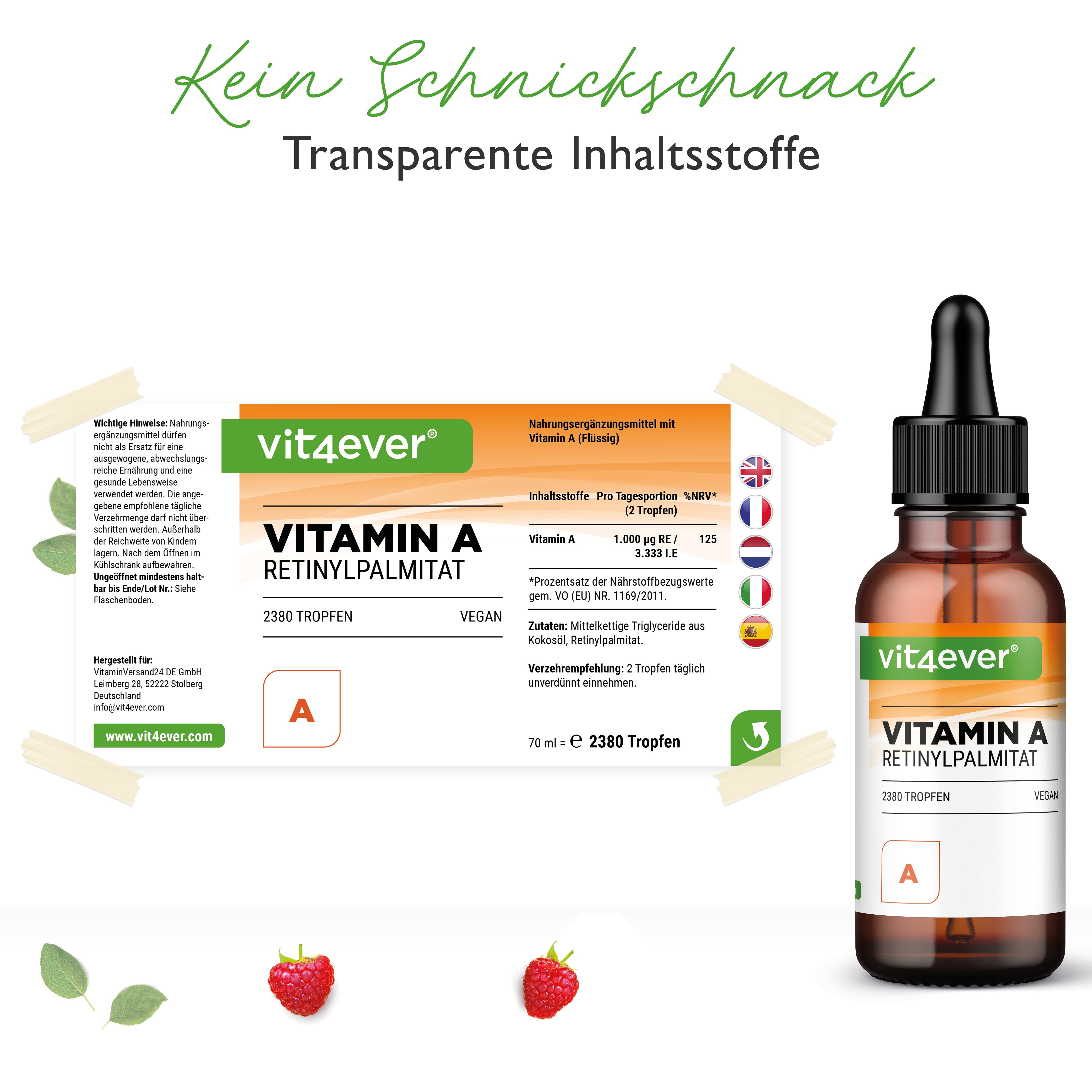 Vitamin A Tropfen - 500 mcg