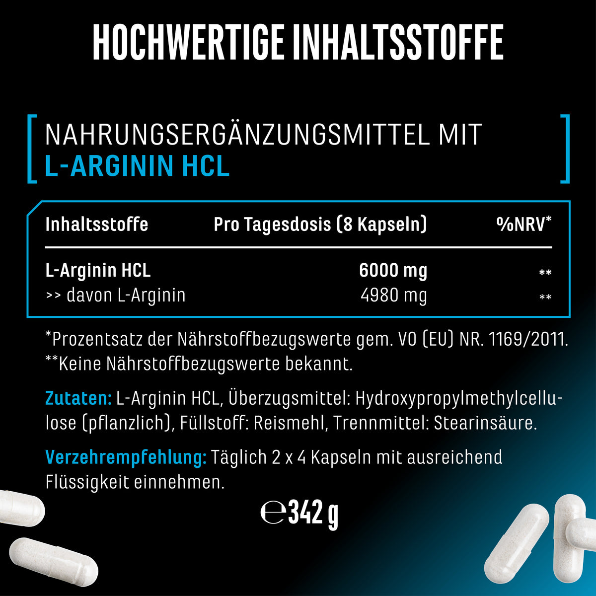 L-Arginine HCL Capsules