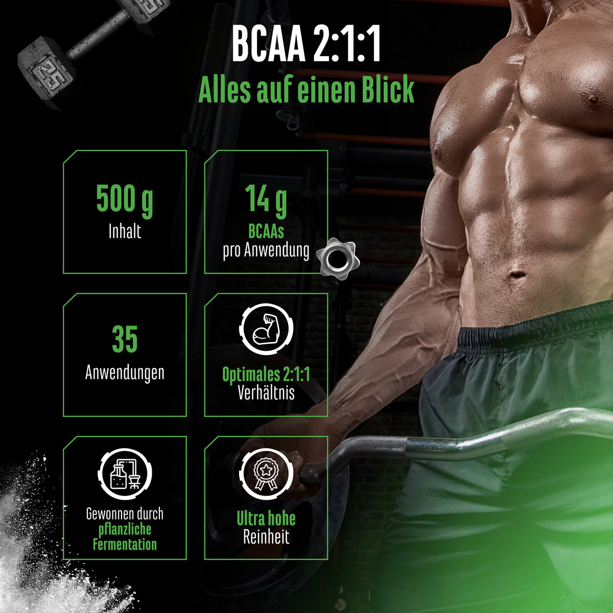 GEN BCAA 2:1:1 Proszek - Neutralny, 500 g