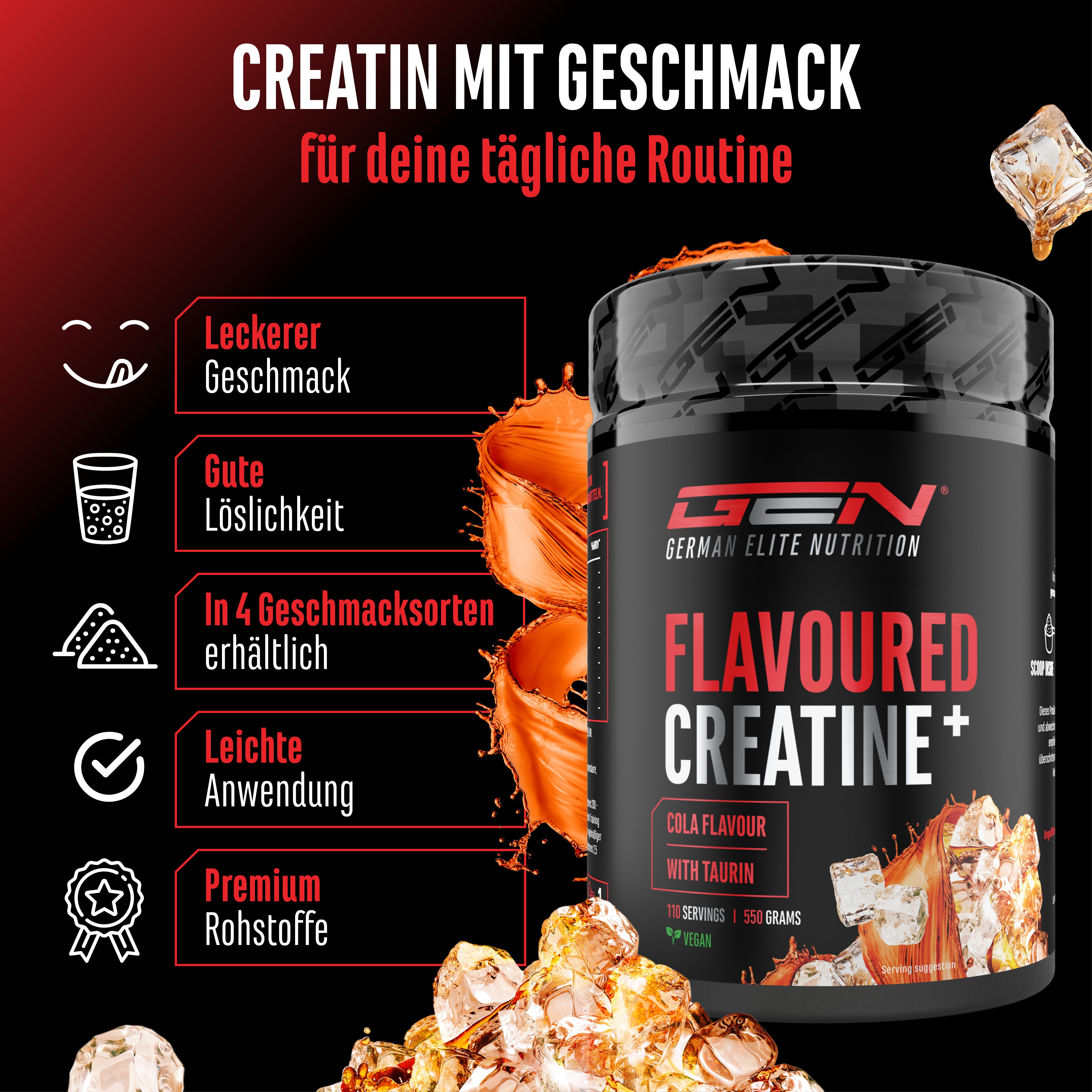 Kreatyna - Truskawka, 550 g