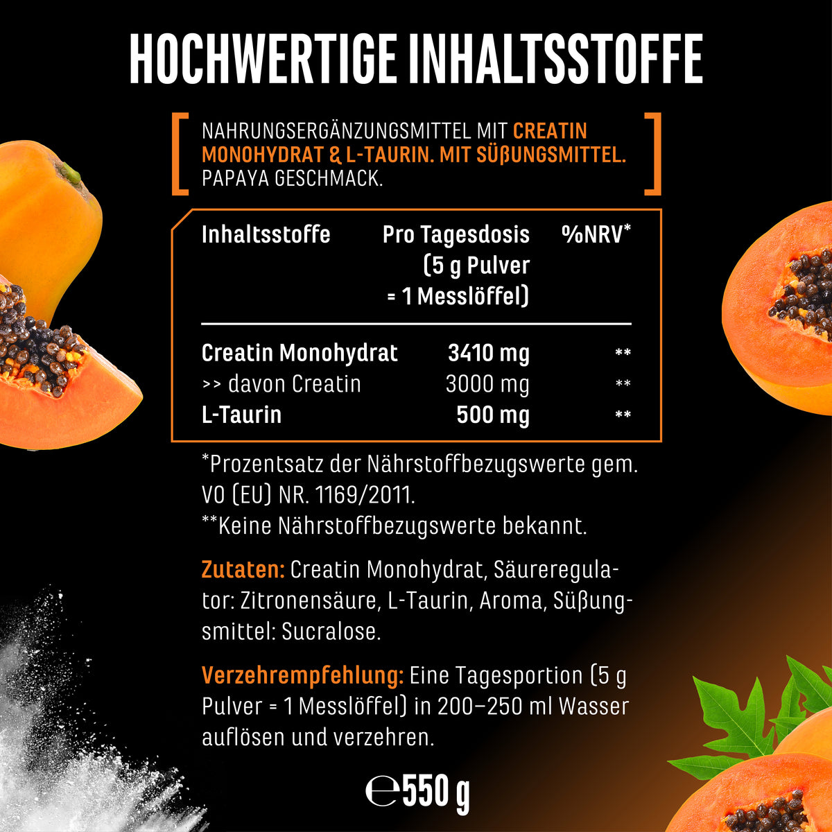 Kreatyna - Truskawka, 550 g