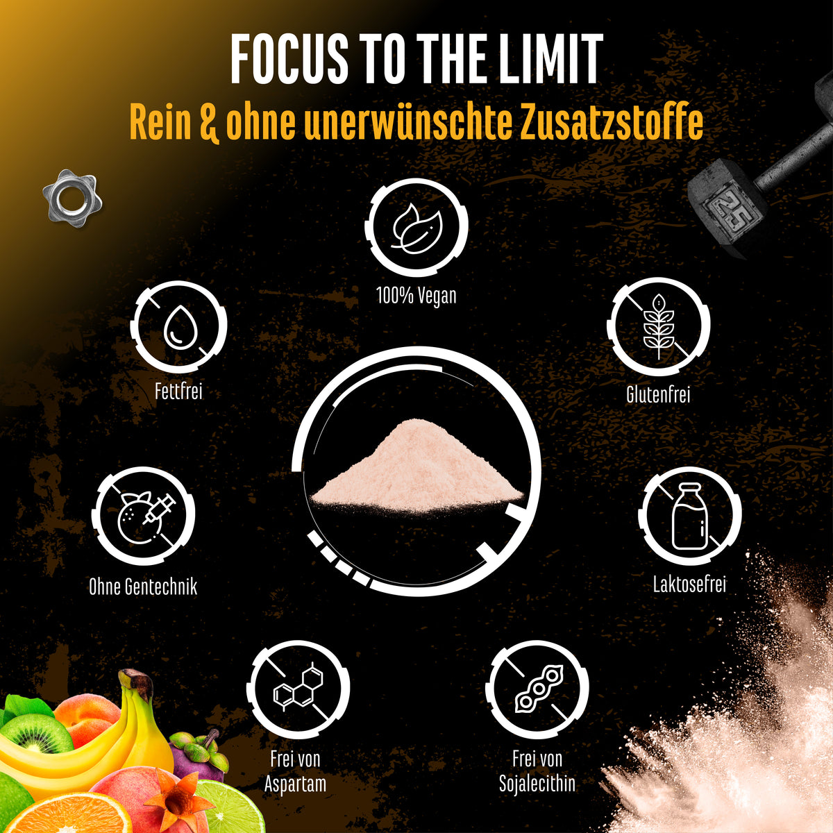 Focus to the Limit - Kiwi Raisin, 240 g