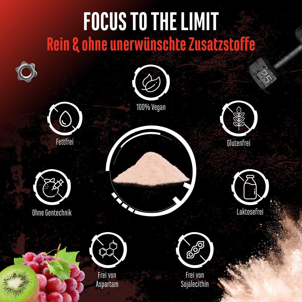 Focus to the Limit - Kiwi Raisin, 240 g