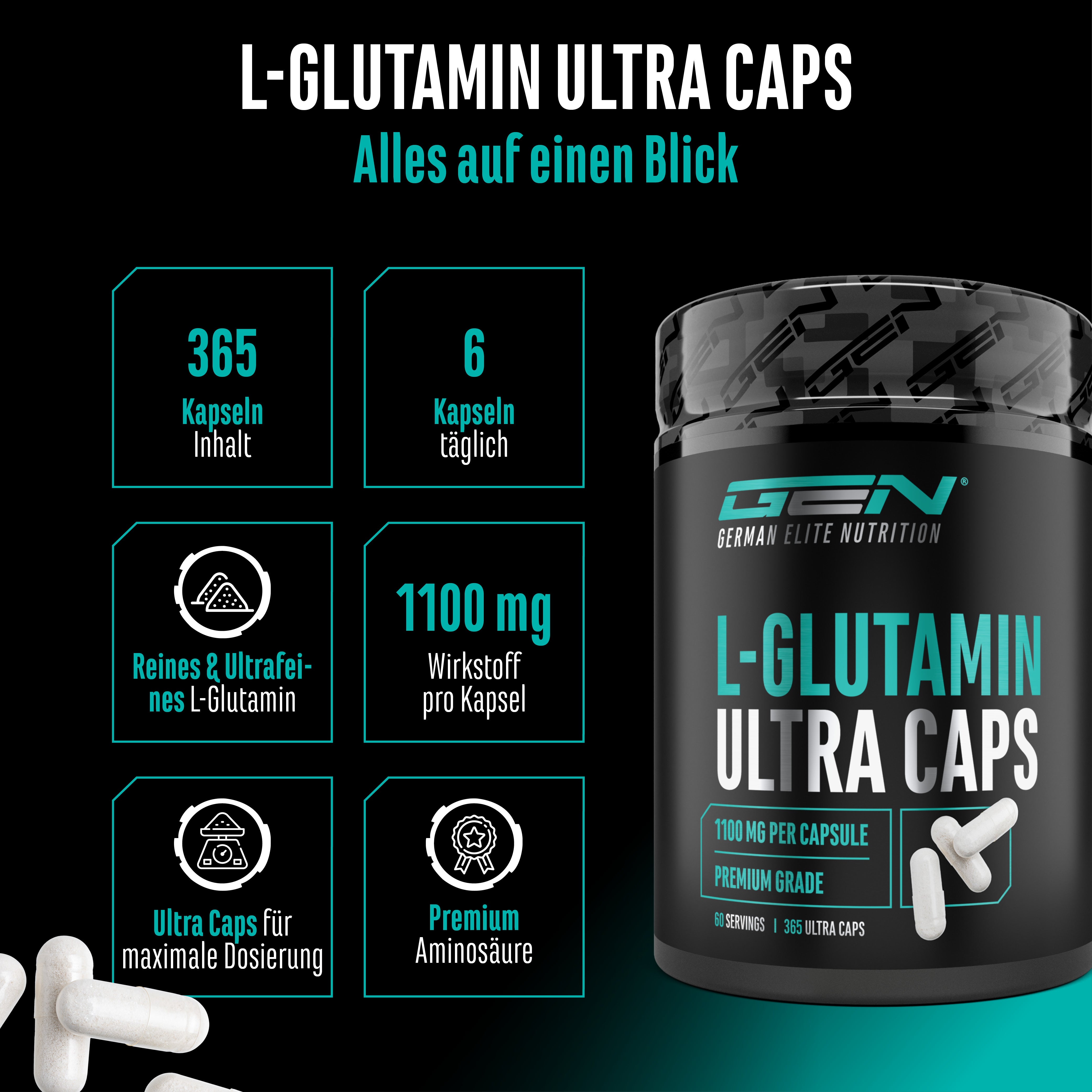 L-Glutamina Ultra Cápsulas
