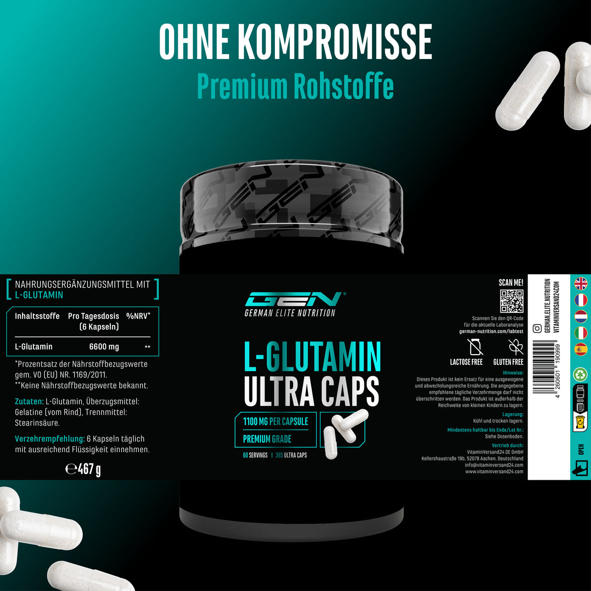 L-Glutamin Ultra Caps