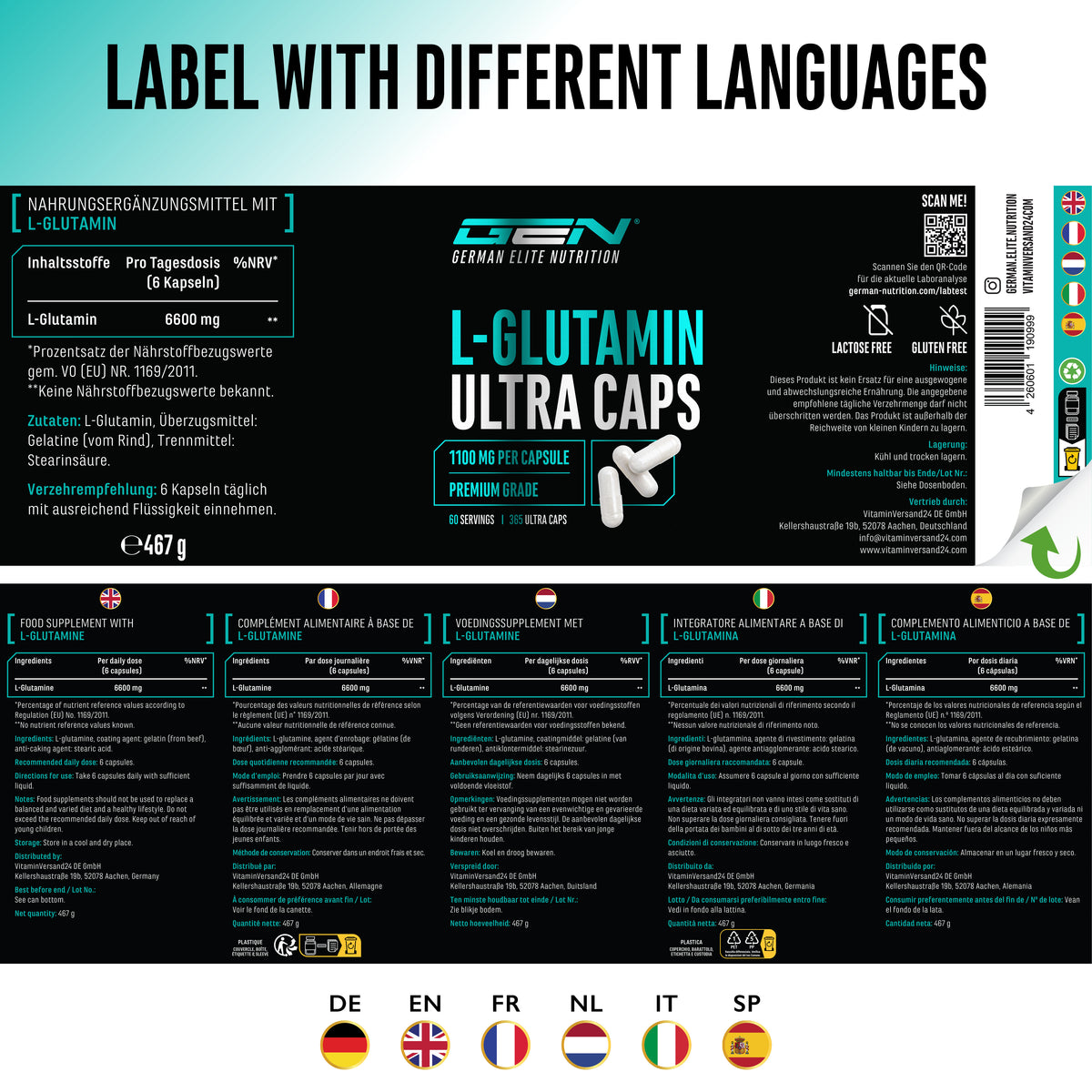 L-Glutamin Ultra Caps