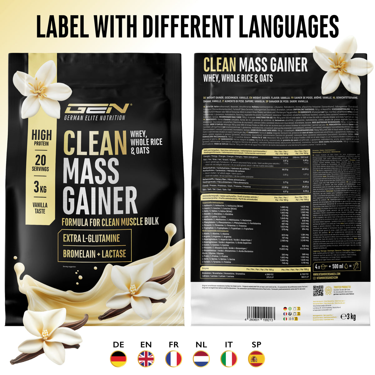 Czysty Gainer Masy