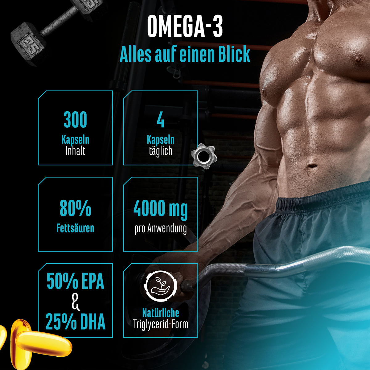 Omega 3 mit 80% Fettsäuren