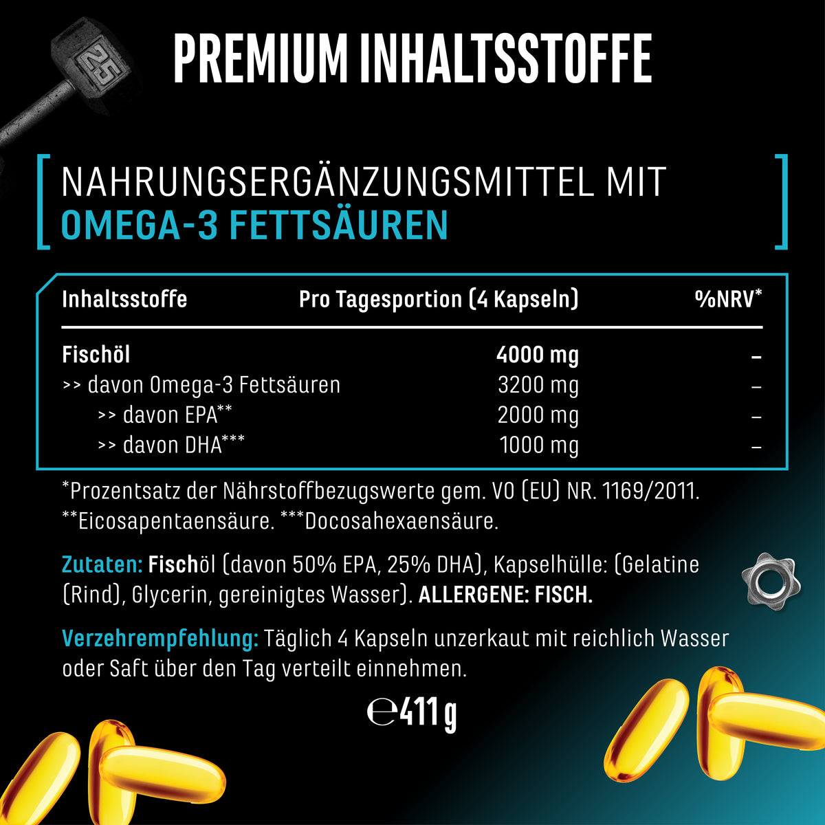 Omega 3 con 80% di acidi grassi