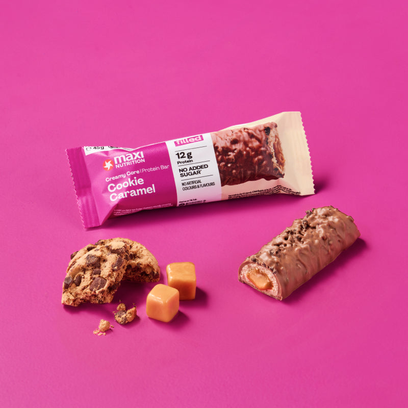 MaxiNutrition Creamy Core Cookie Caramel Protein Bar – 45 g