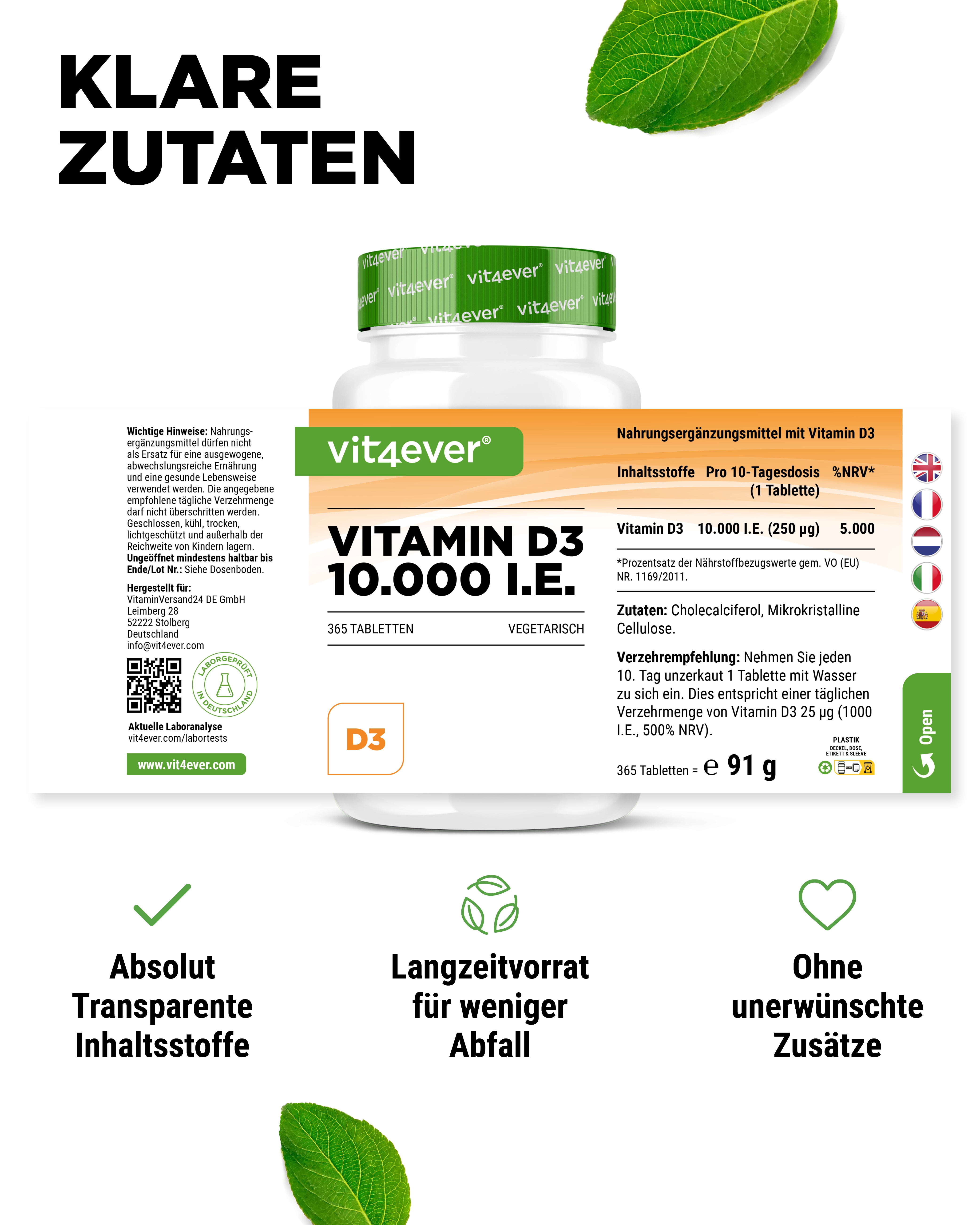 Witamina D3 Depot 10.000 I.E