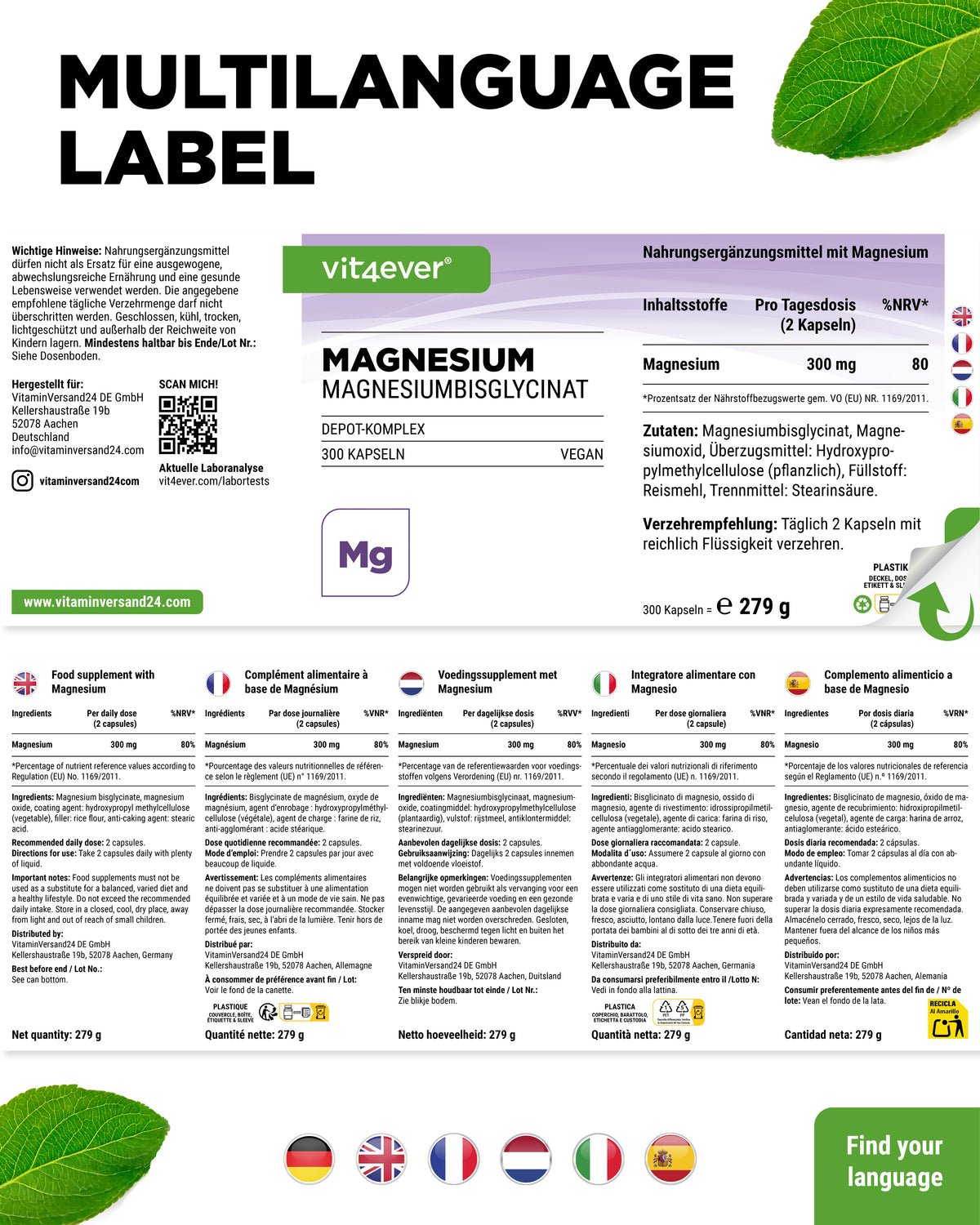 Bisglicinato de magnesio - Complejo Depot