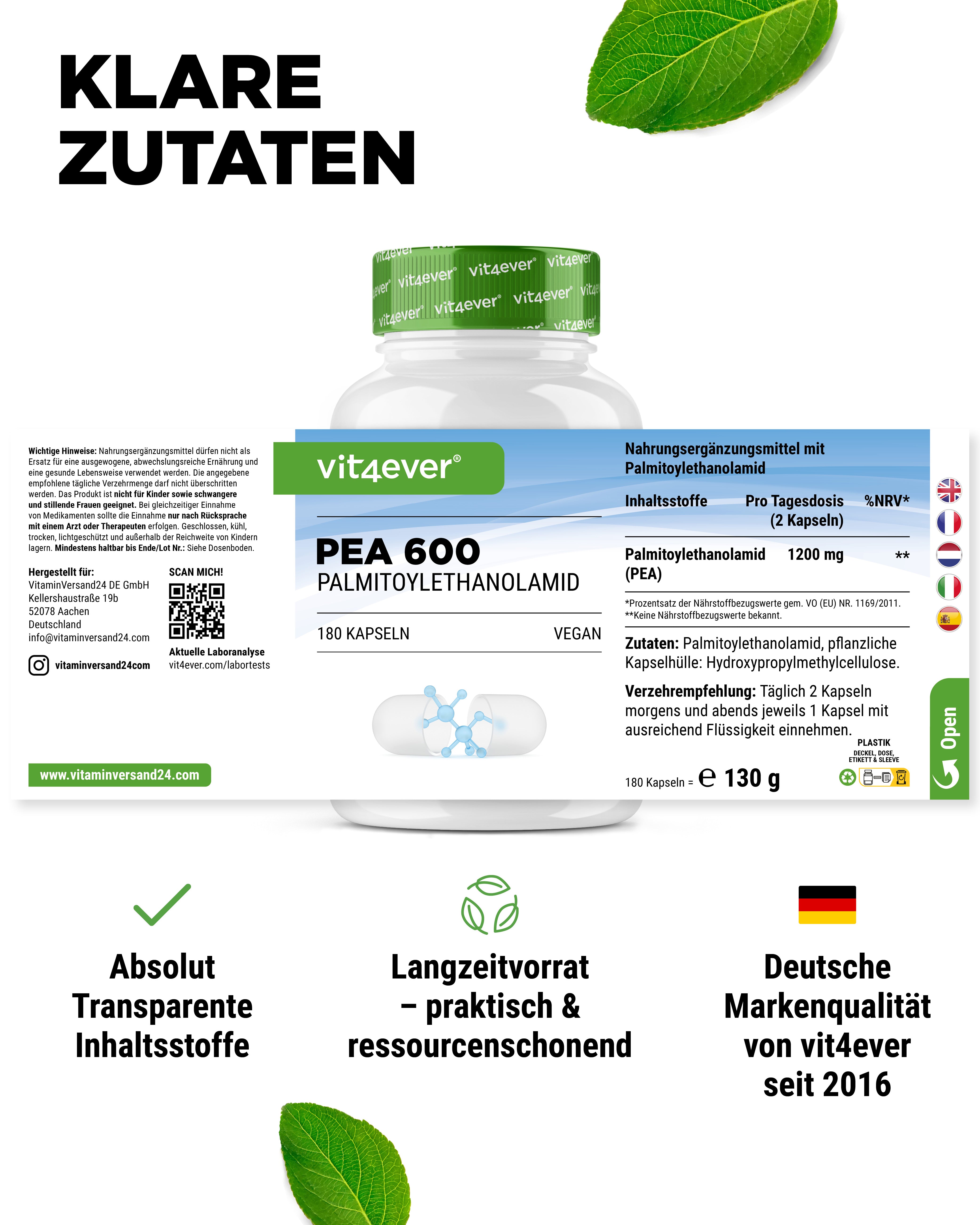 PEA - Palmitoylethanolamid