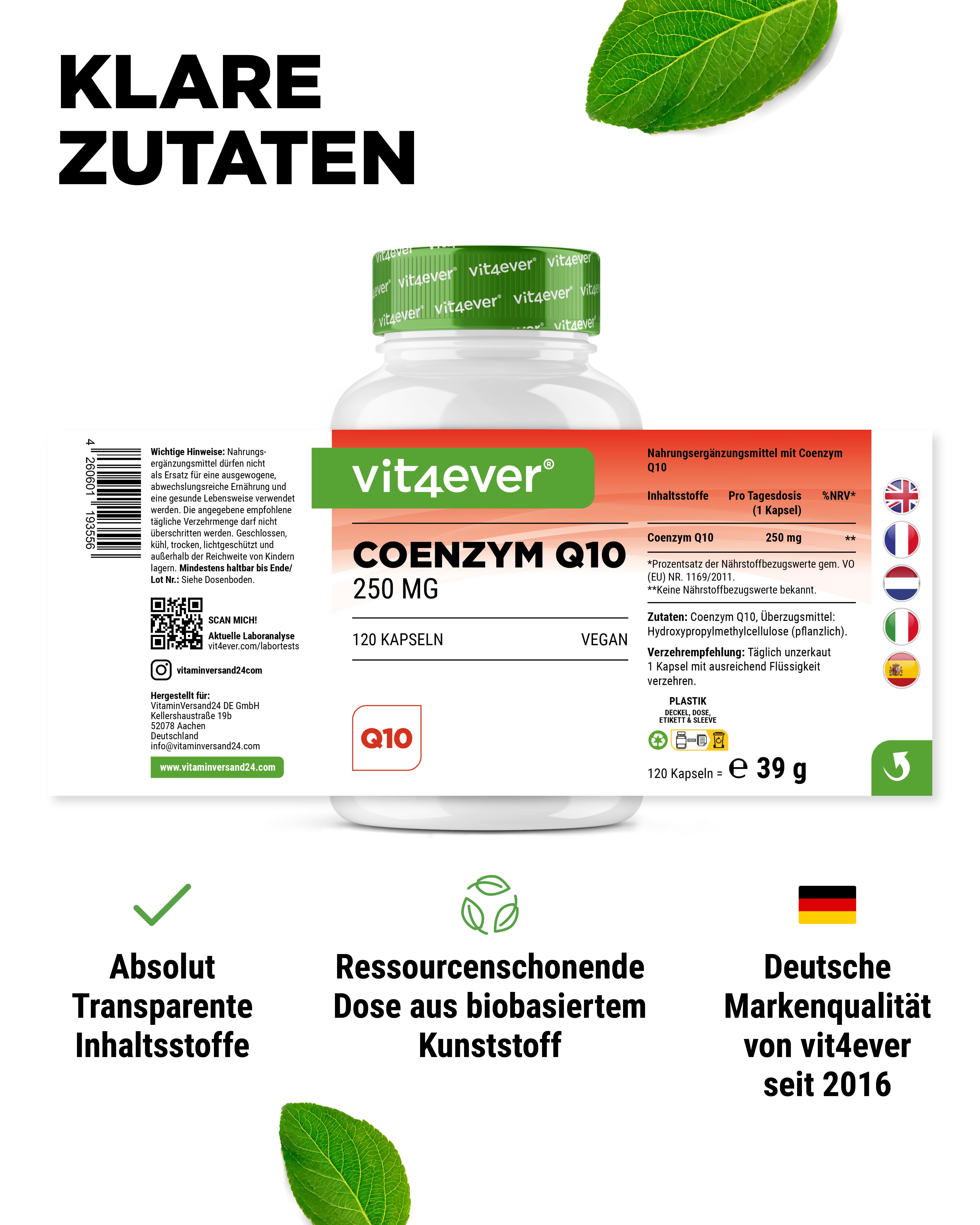 Coenzyme Q10 - 250 mg