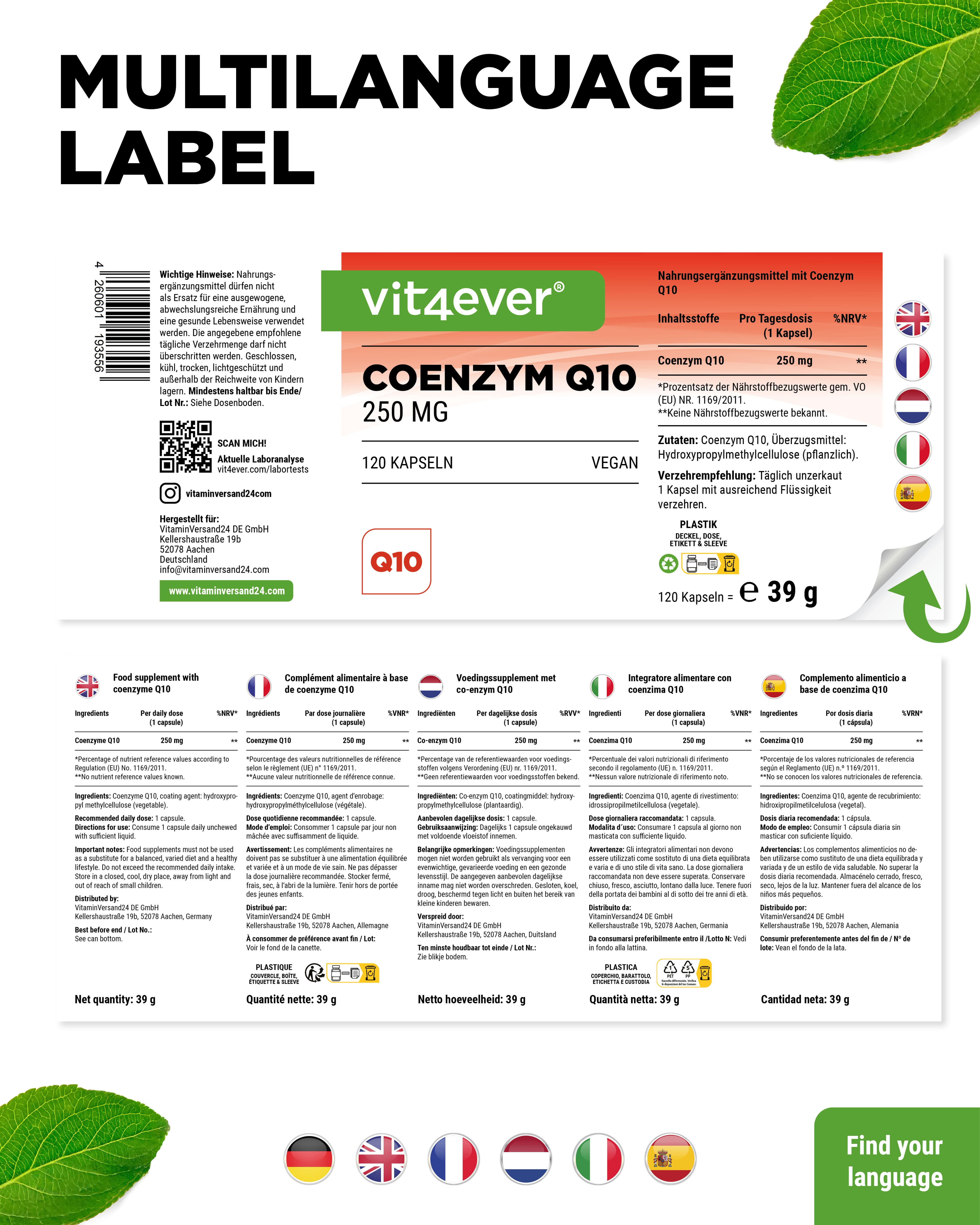 Coenzyme Q10 - 250 mg