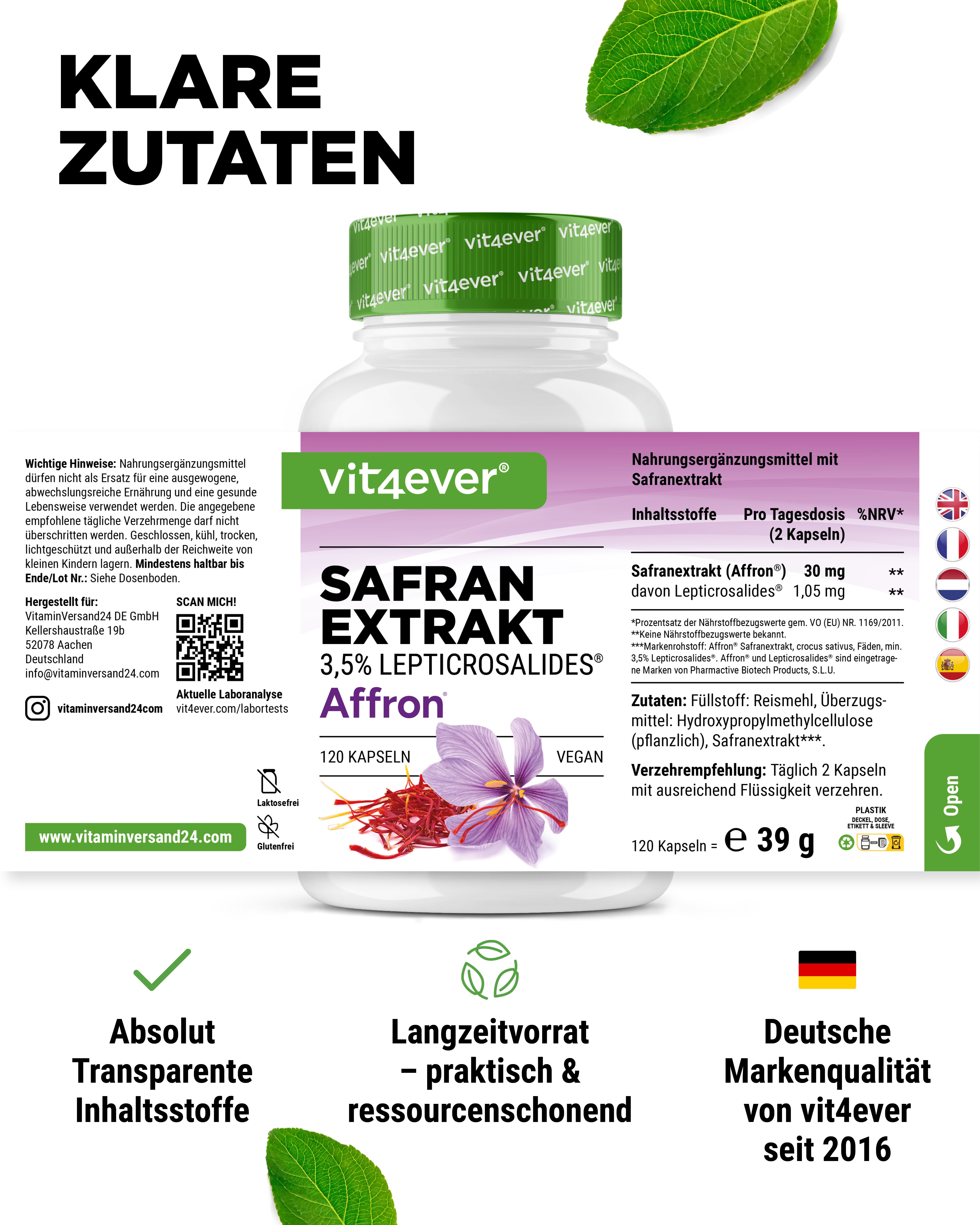 Safran Exktrakt -  AFFRON®