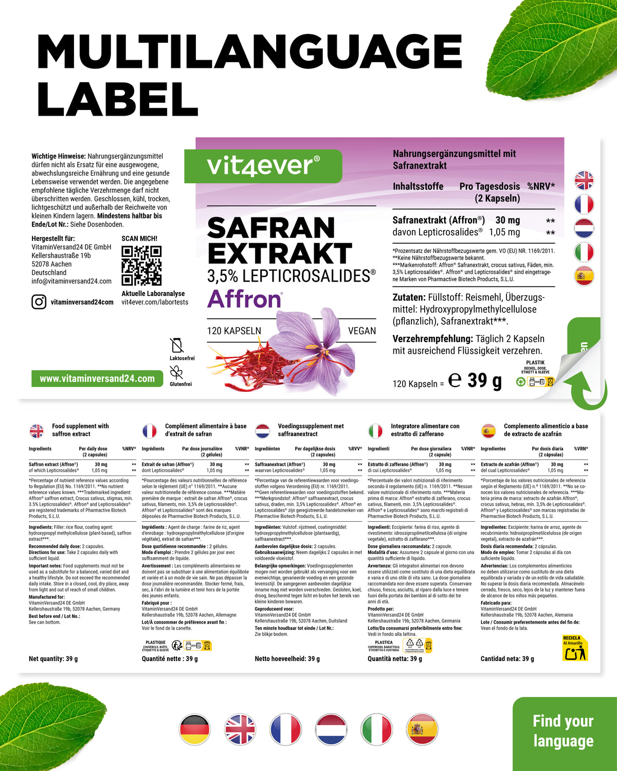 Safran Exktrakt -  AFFRON®