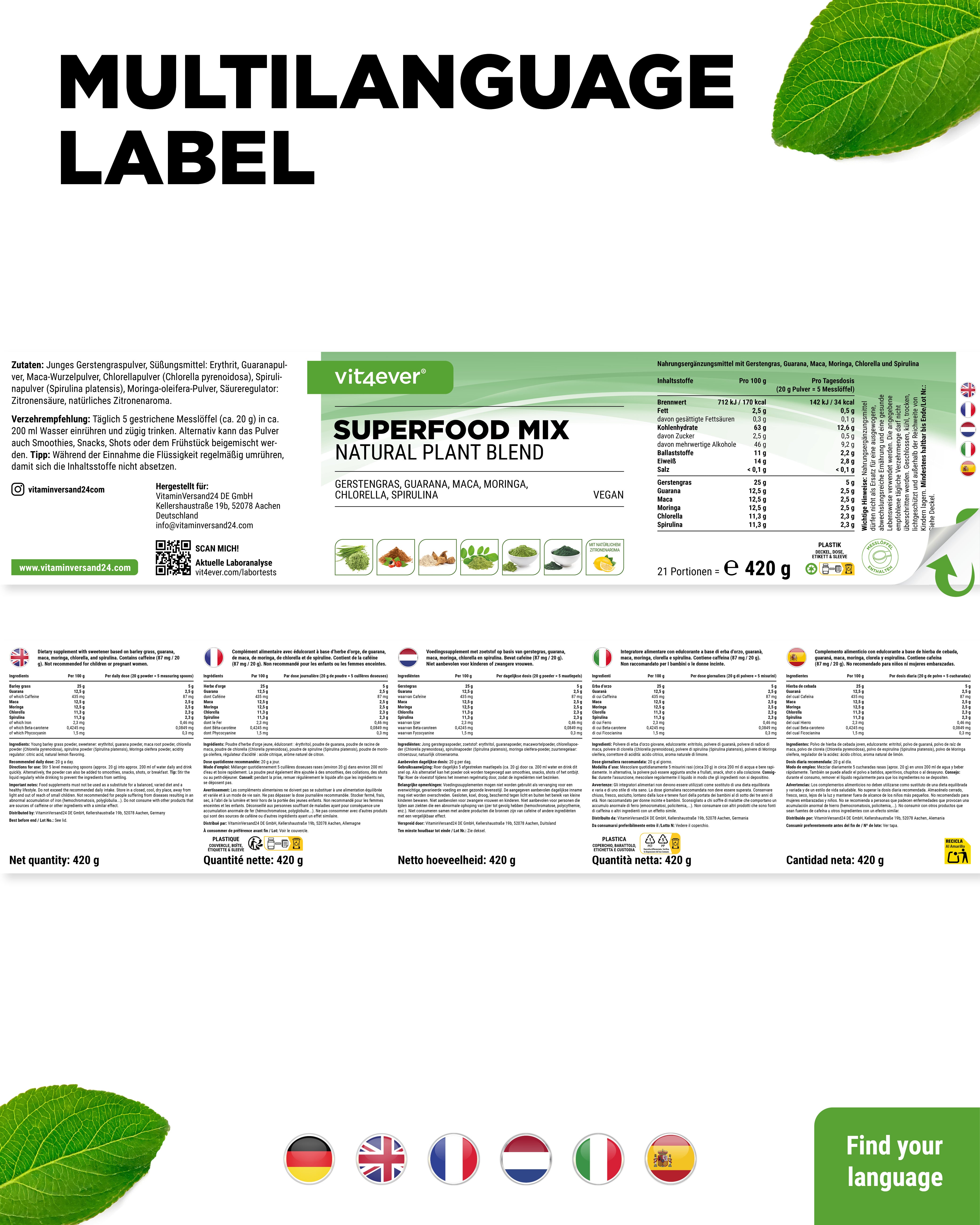 Superfood Mix - 420 g polvere (Shake)