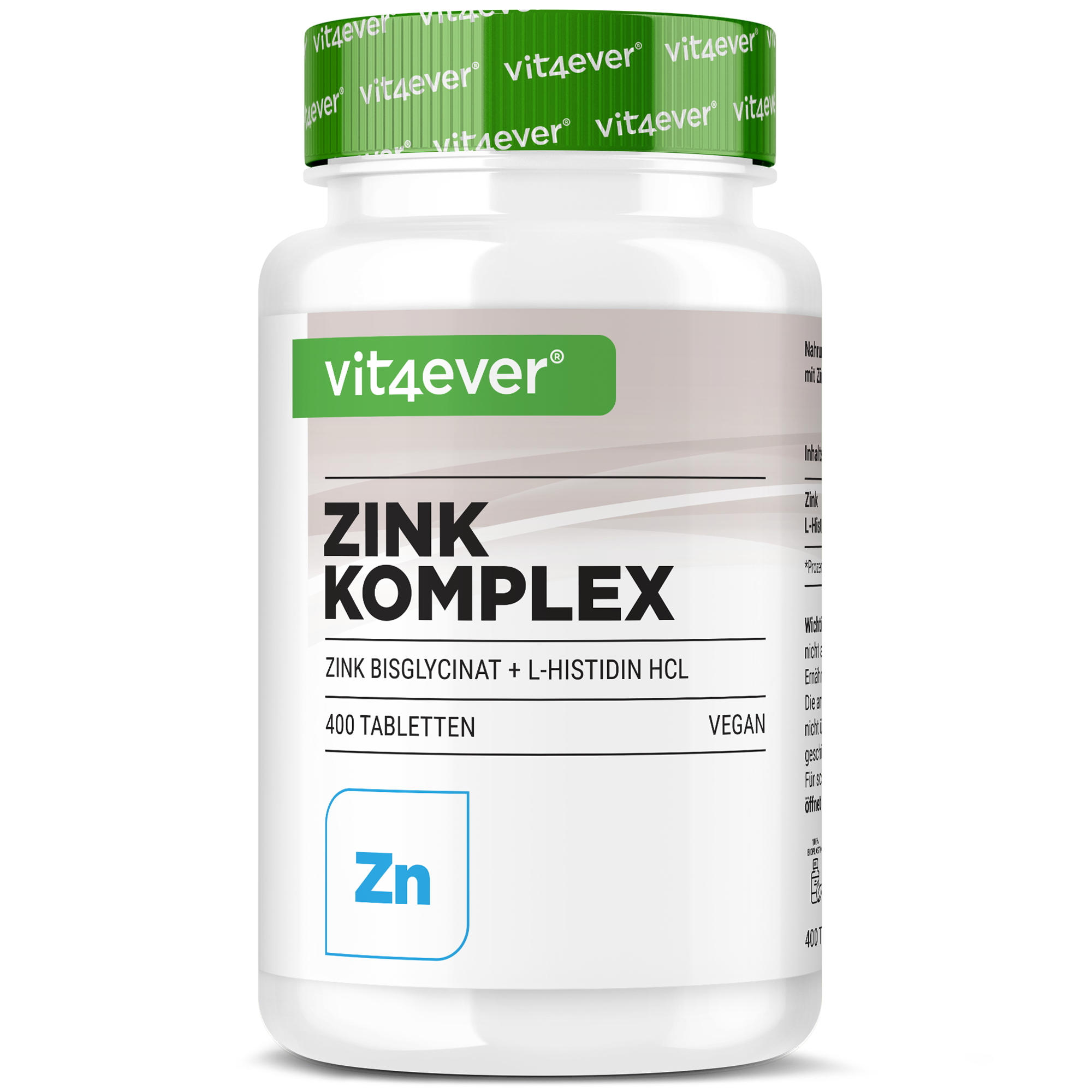 Zink 25 mg Komplex mit Bisglycinat + L-Histidin