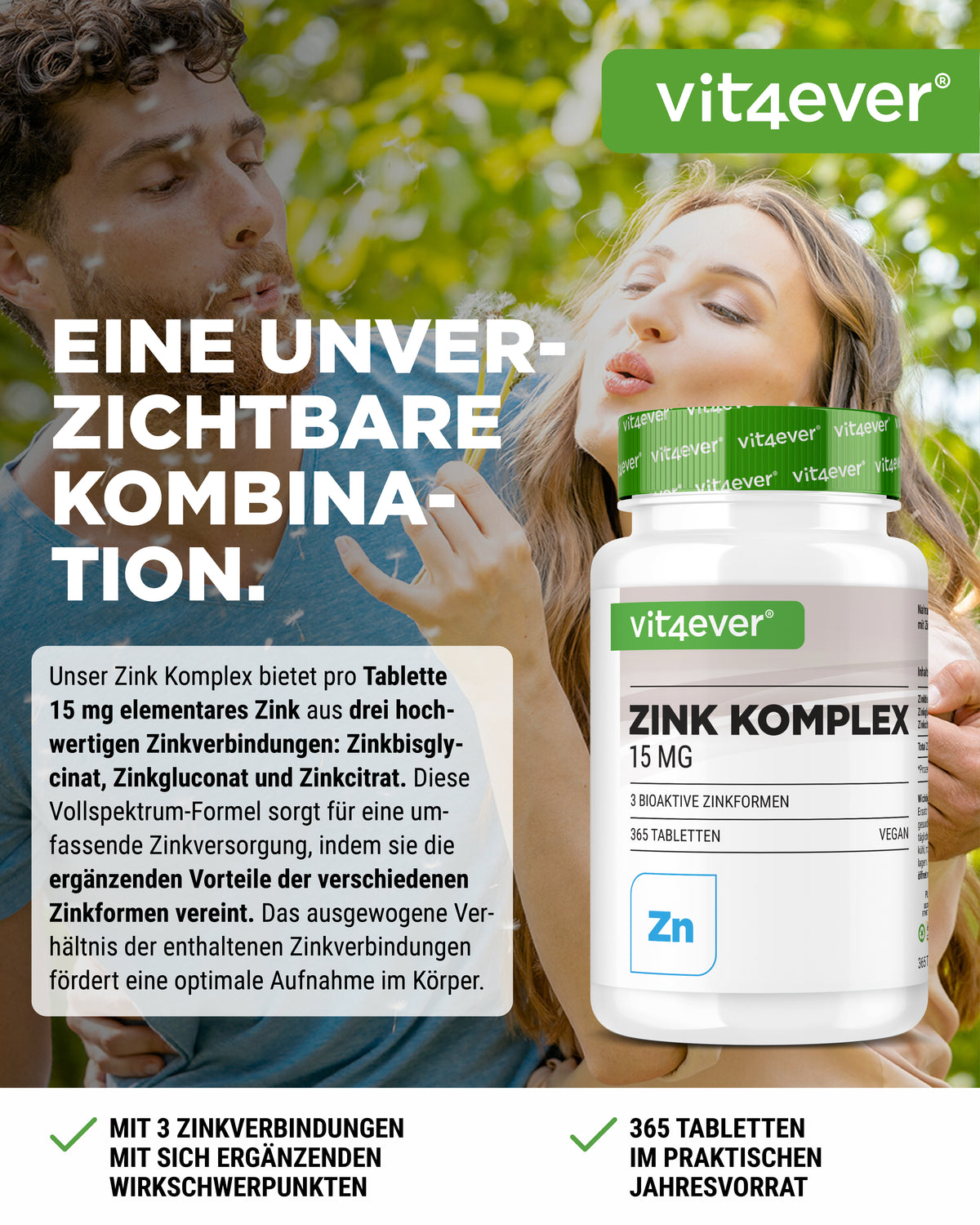 Zink Komplex mit 3 Zinkformen