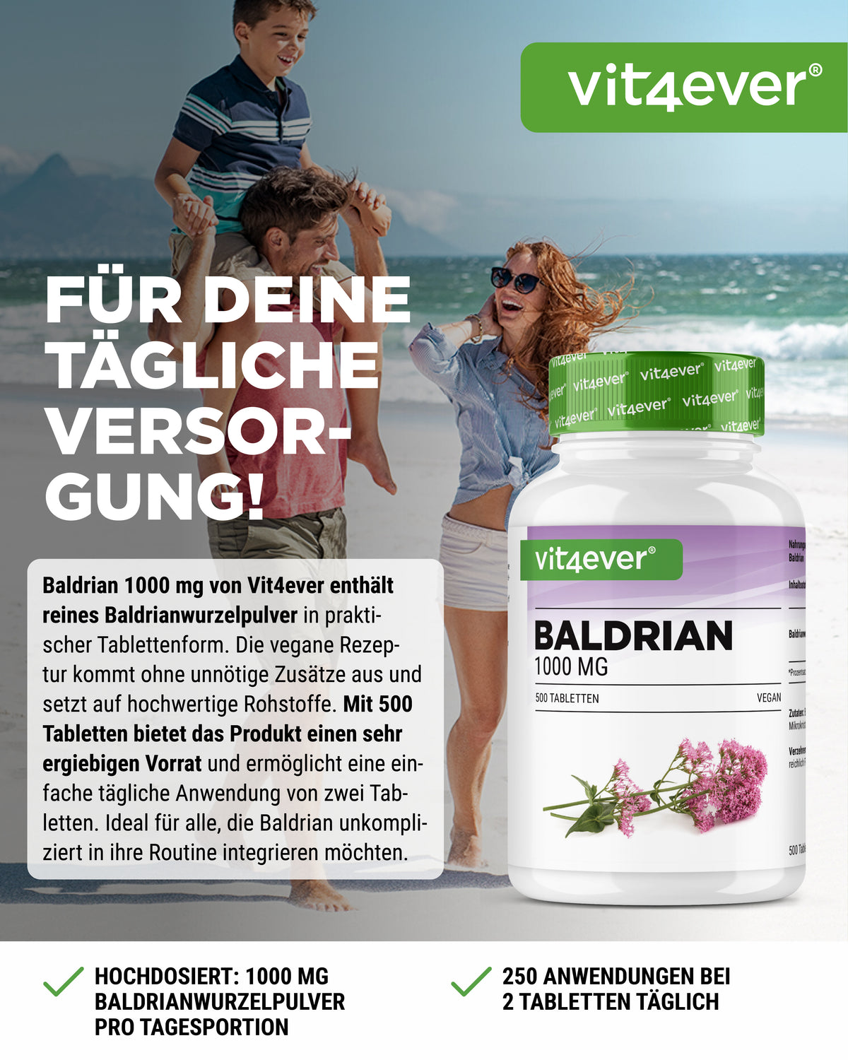 Baldrian - 500 mg