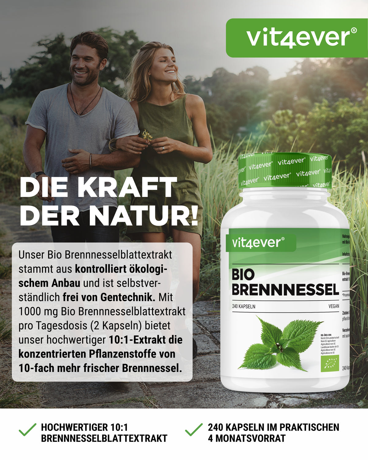 Extrait d'Ortie Bio - 500 mg